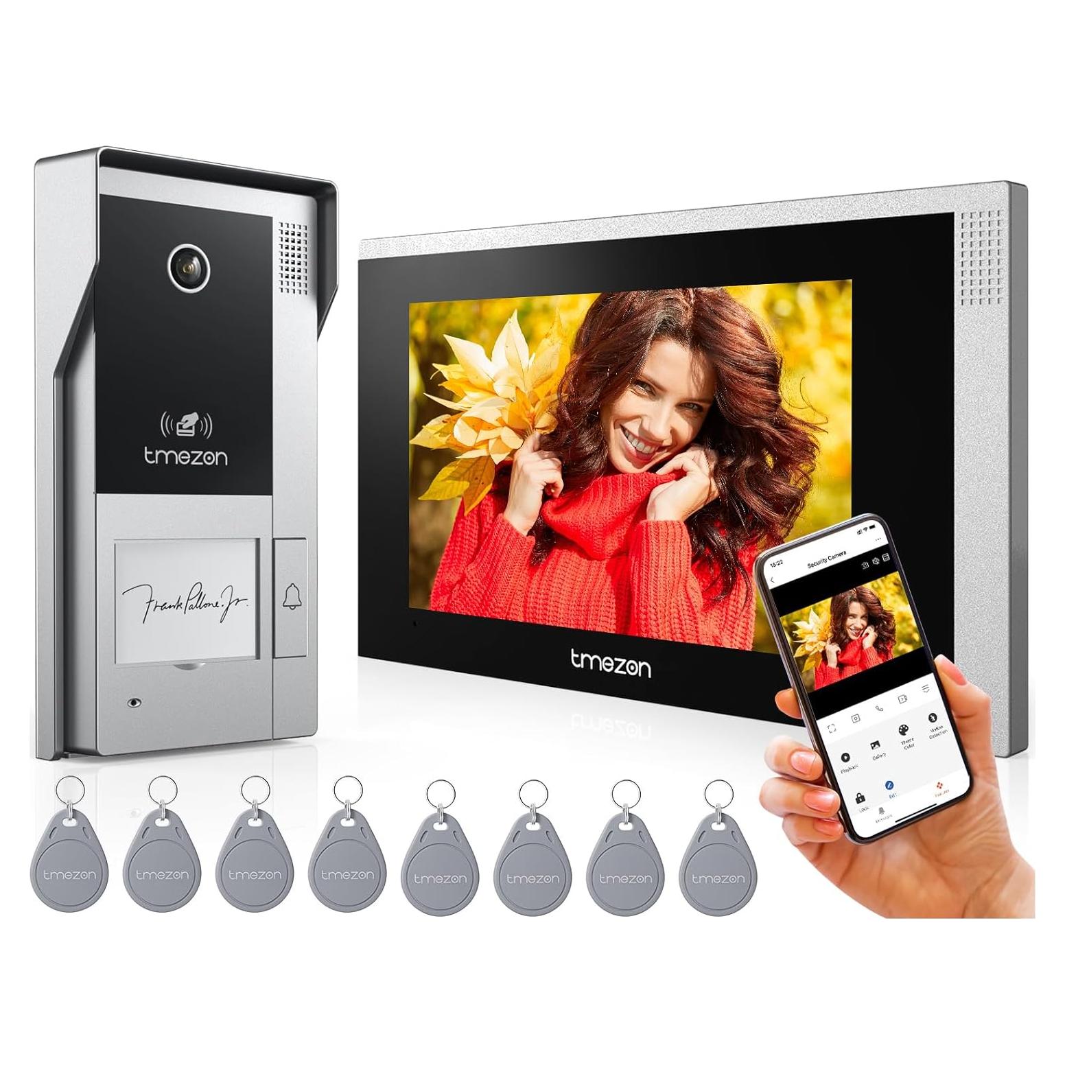 Intercomunicador de Video WiFi TMEZON 7" 1080P con Cámara