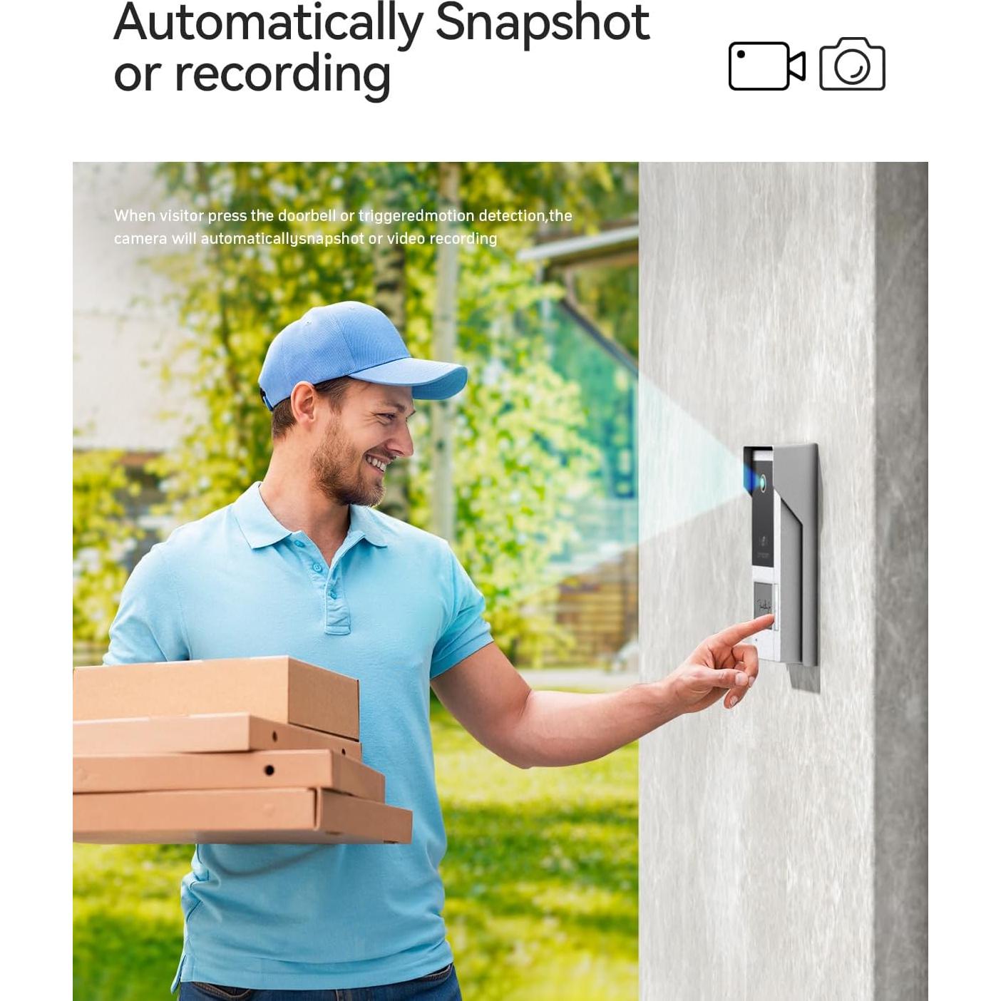 Intercomunicador de Video WiFi TMEZON 7" 1080P con Cámara