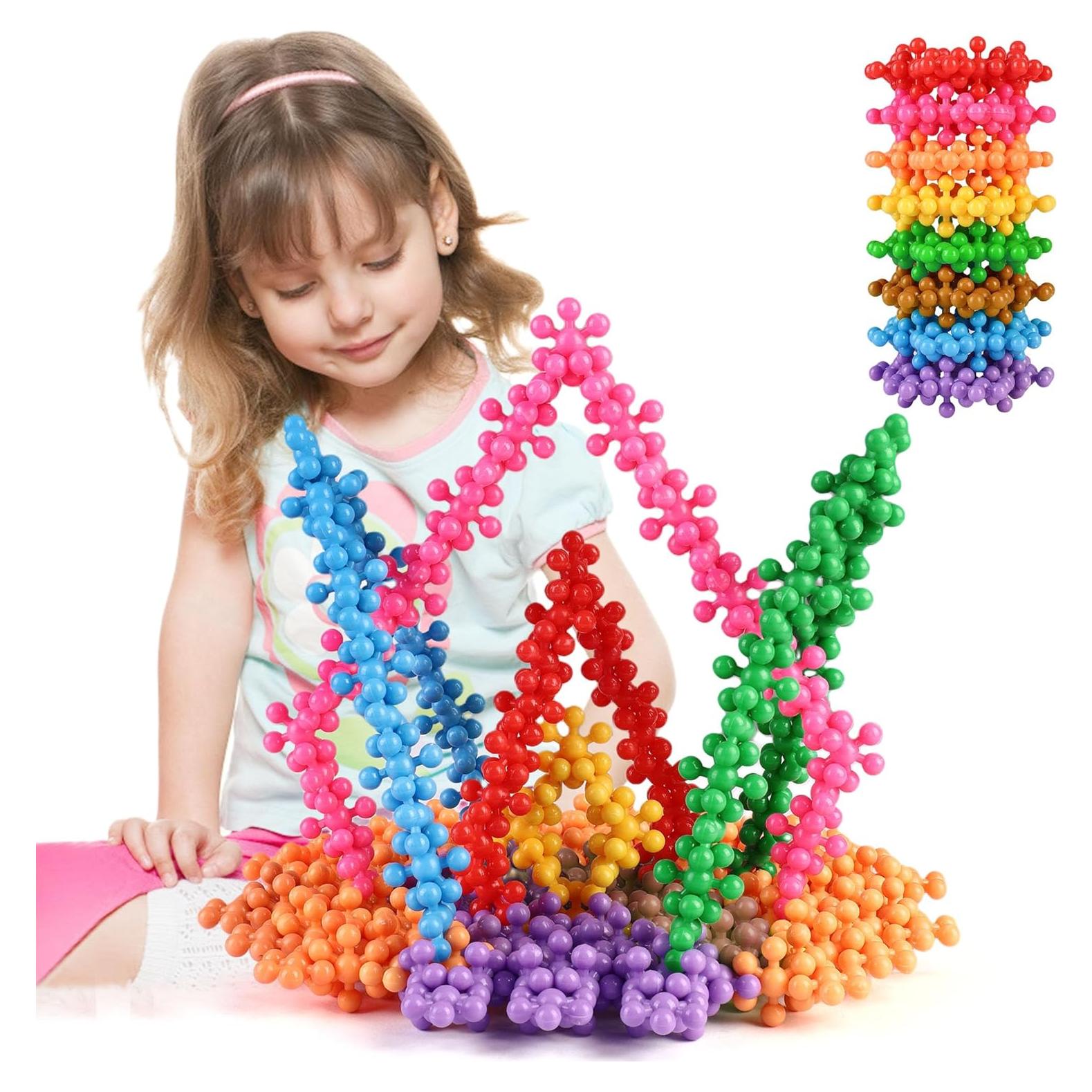 Bloques de Construcción TOMYOU 200 Piezas Juguetes STEM para Niños