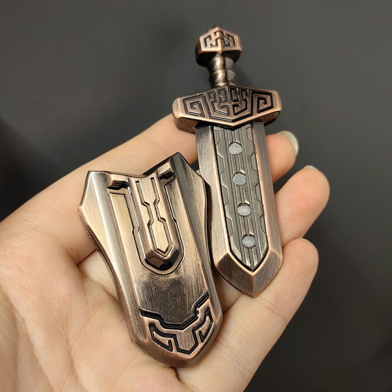 Juguete de descompresión EDC T-Conceal Bronce 8.4x3.3 cm