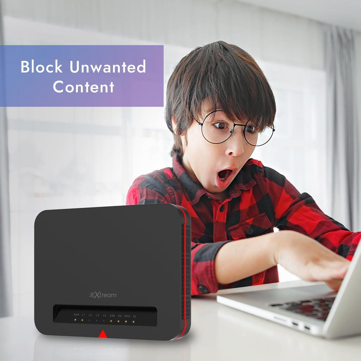 Router Wi-Fi 6 JEXtream FX20 con Control Parental Quvo