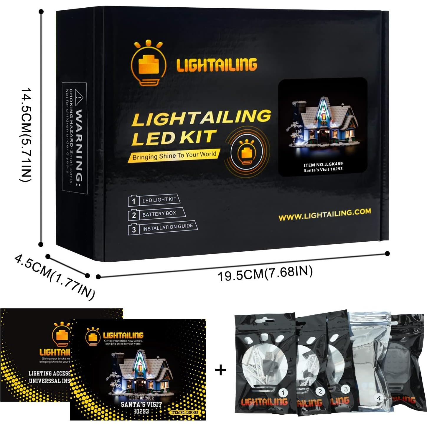 Luz LED LIGHTAILING para Lego 10293 Visita de Santa