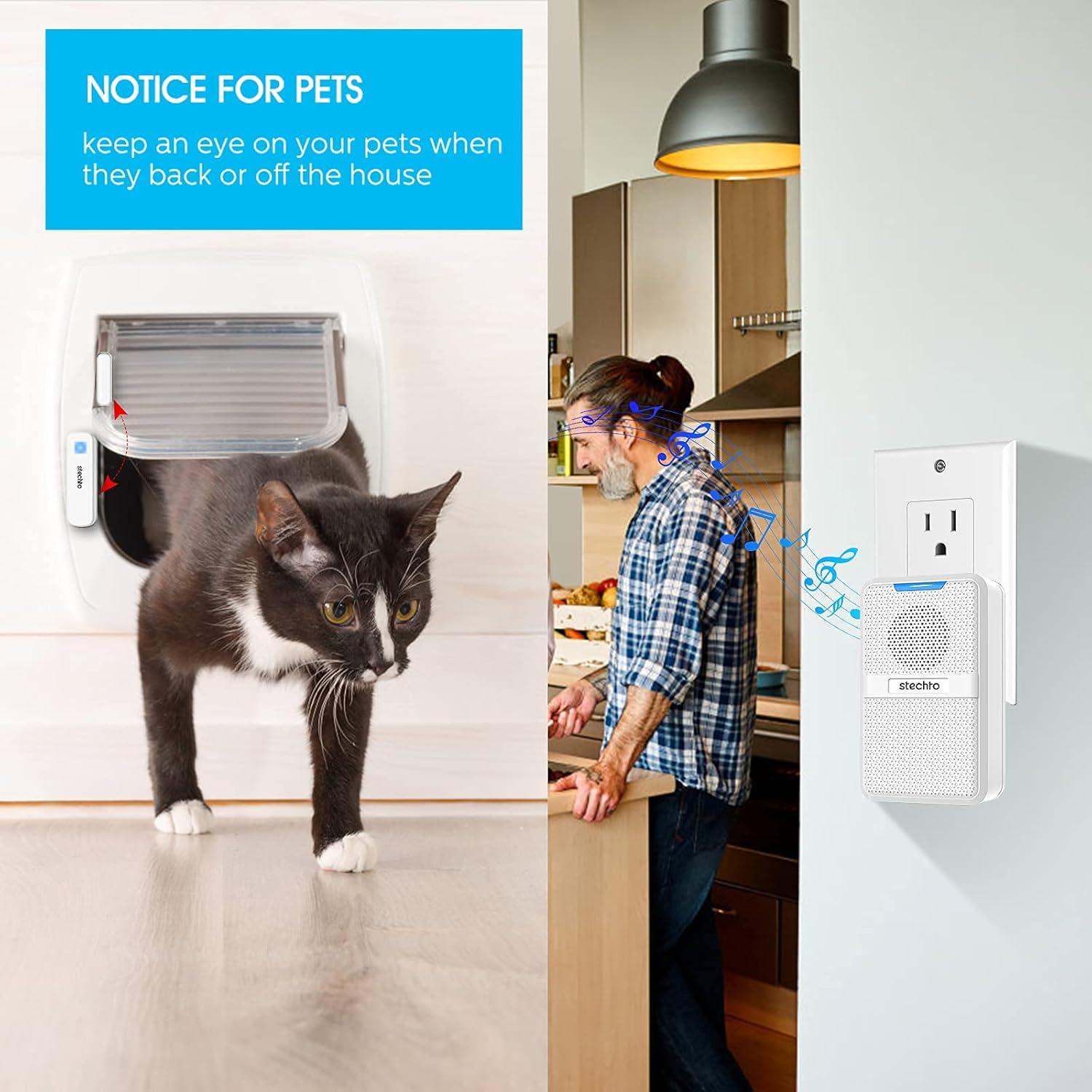 Timbre Inalámbrico STECHRO 600 pies 1 receptor 2 sensores