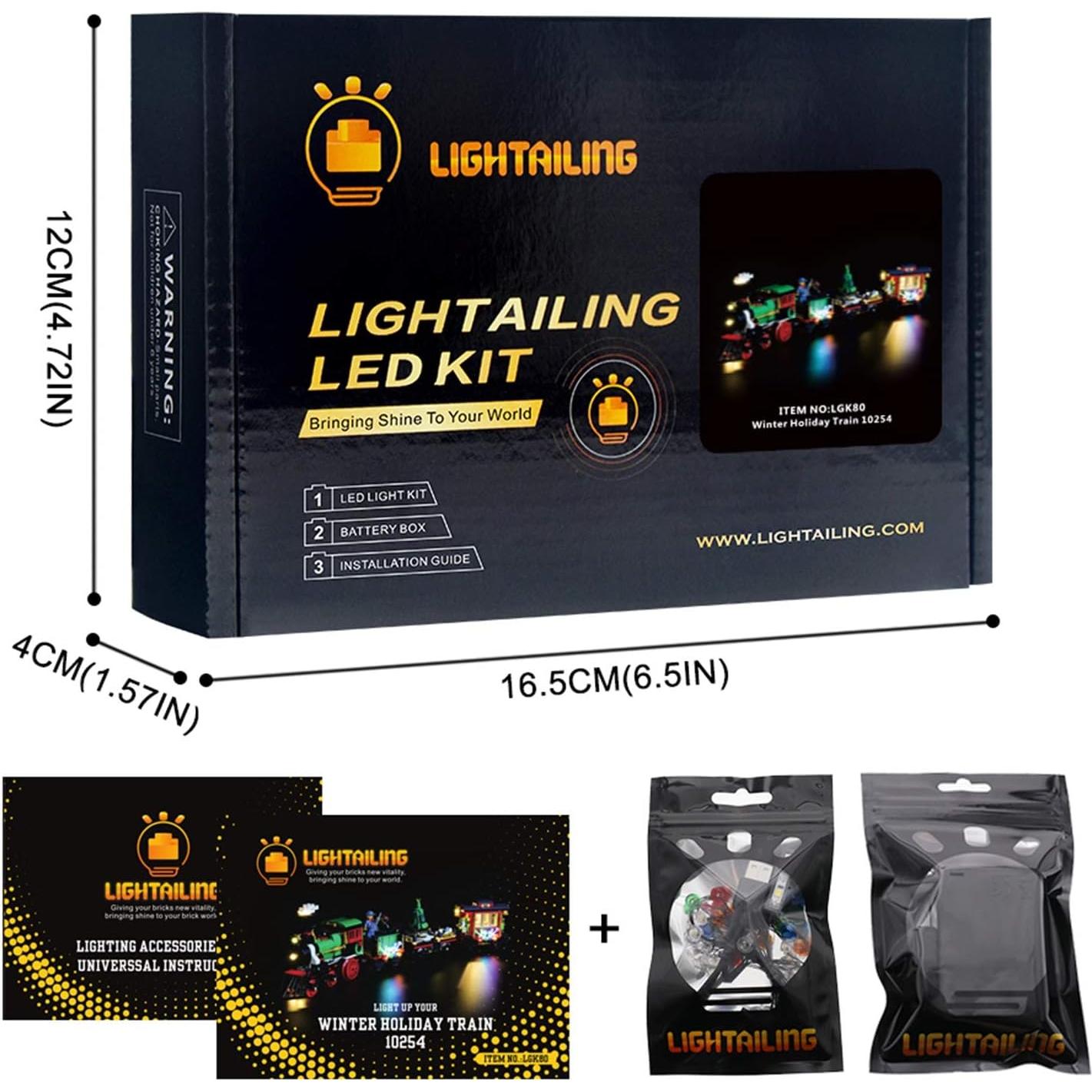 Juego de Luces LED LIGHTAILING para Tren de Vacaciones 10254