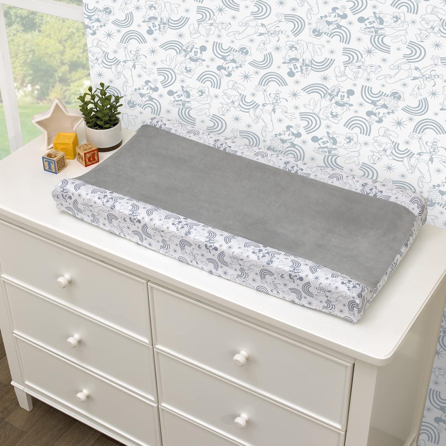 Funda de Cambiador Disney Mickey y Amigos Gris y Blanco