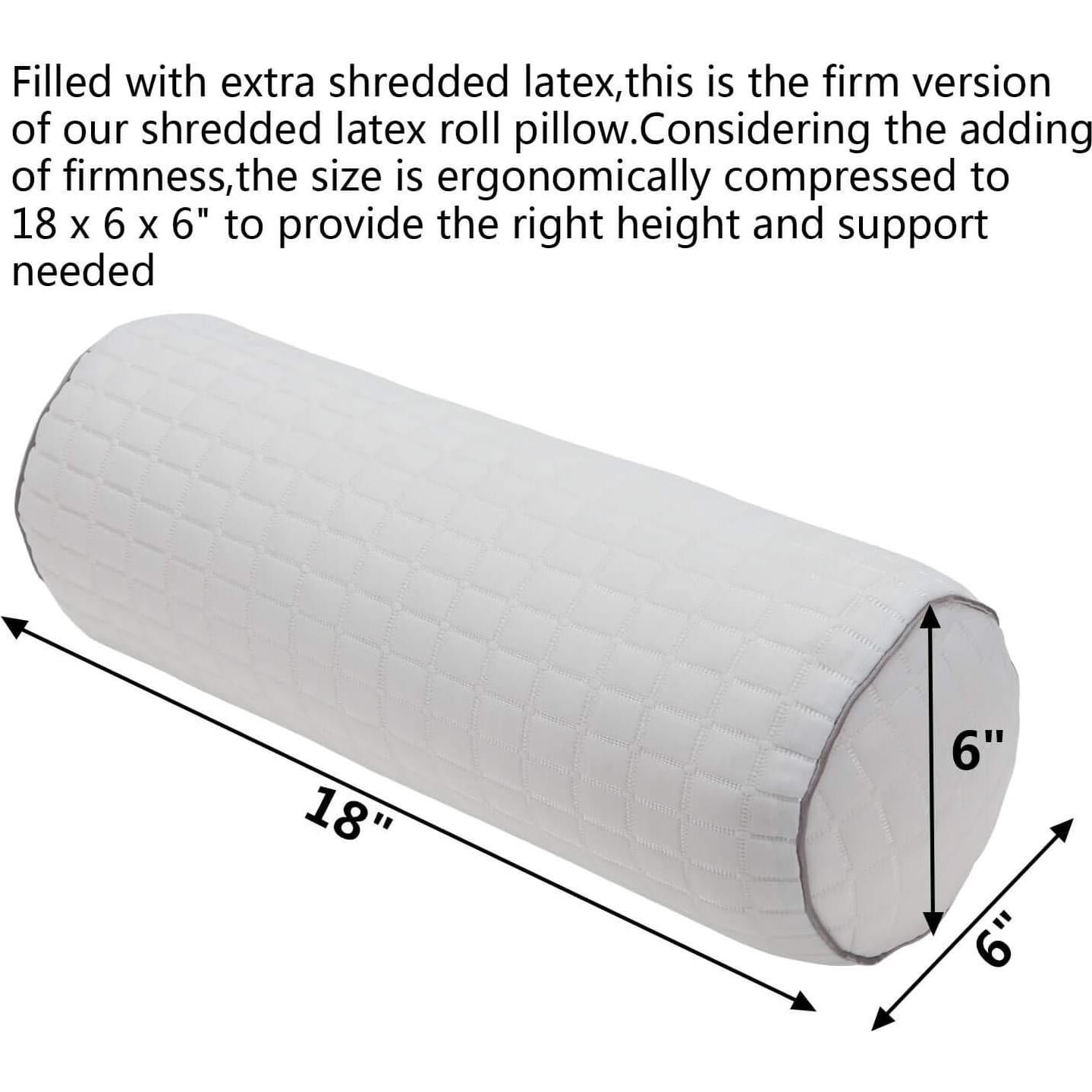Almohada Cilíndrica Kingnex 45.72x15.24 cm con Funda Refrigerante