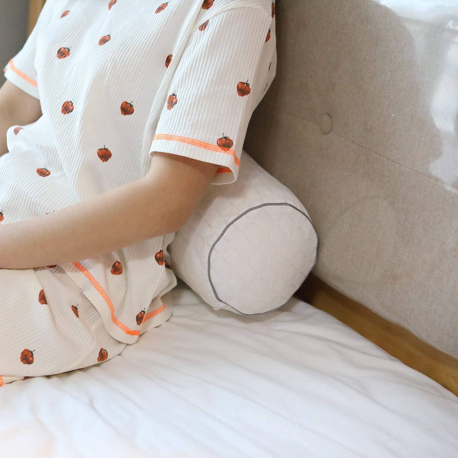 Almohada Cilíndrica Kingnex 45.72x15.24 cm con Funda Refrigerante