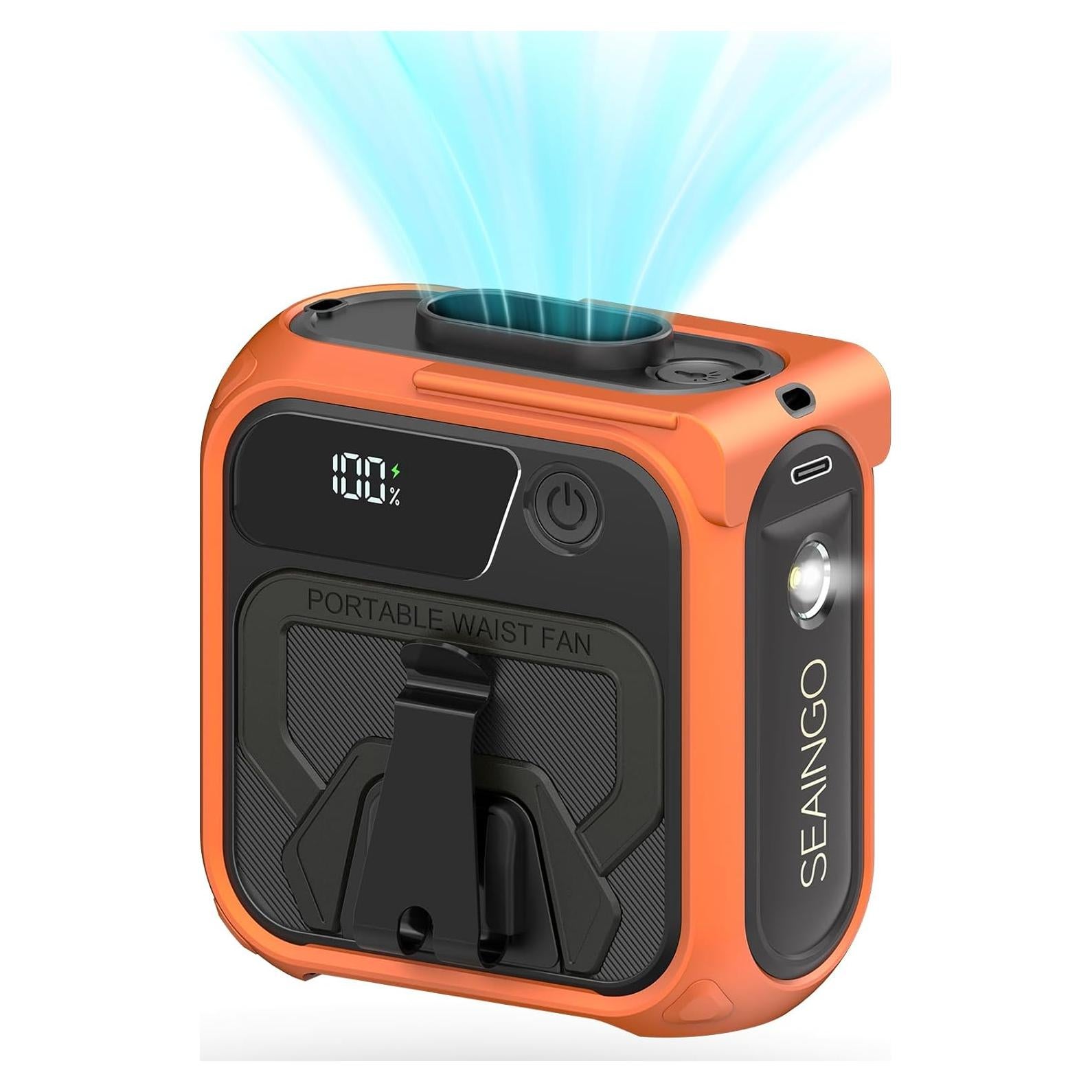 Ventilador Portátil SEAINGO Z13 Recargable 10000mAh 5 Velocidades