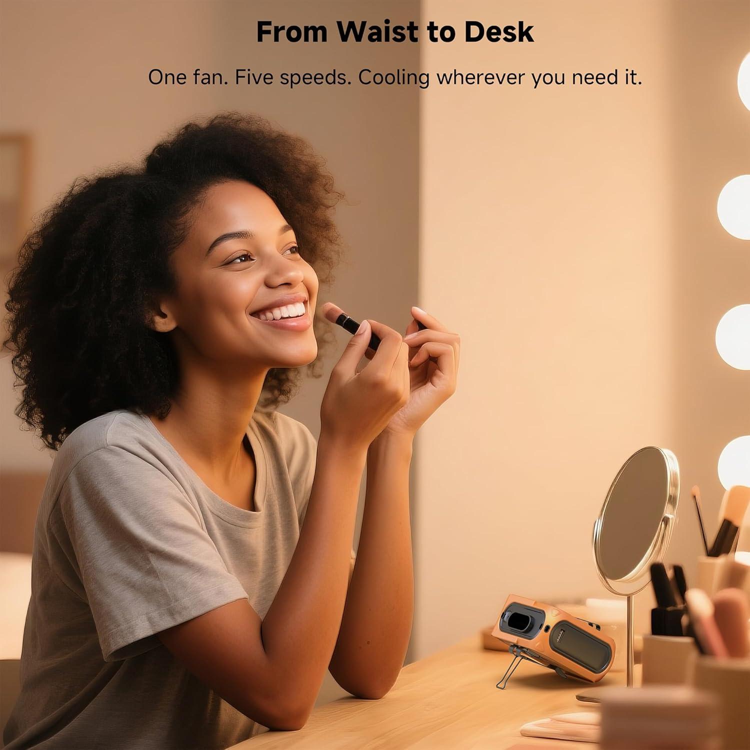 Ventilador Portátil SEAINGO Z13 Recargable 10000mAh 5 Velocidades