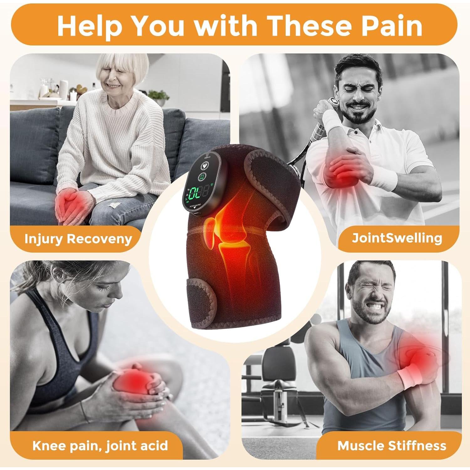 Almohadilla Calentadora para Rodilla GVMSOR 3 en 1 Sin Cable
