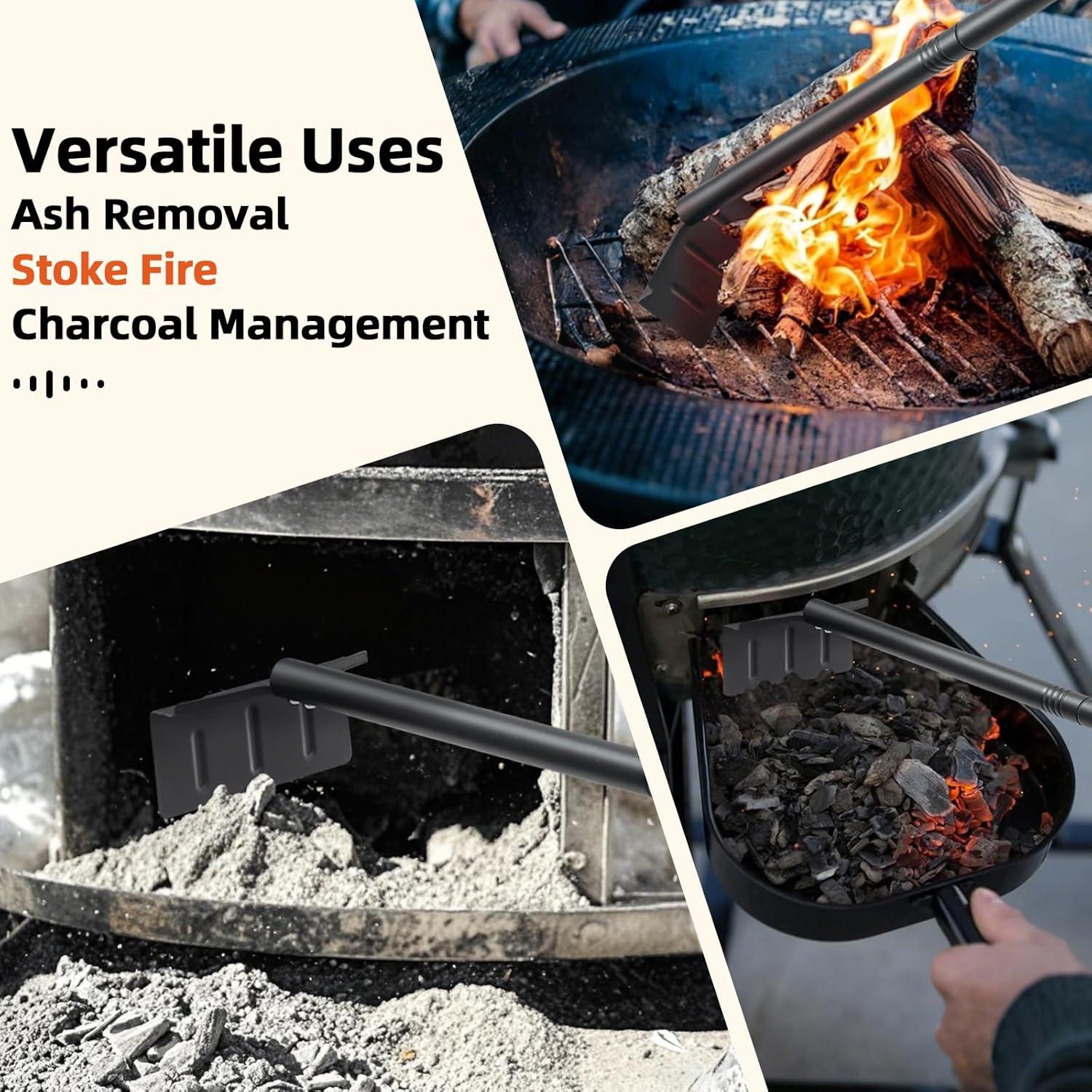 Rastrillo de Cenizas BBQ Dakepole 73.66 cm Metal Resistente