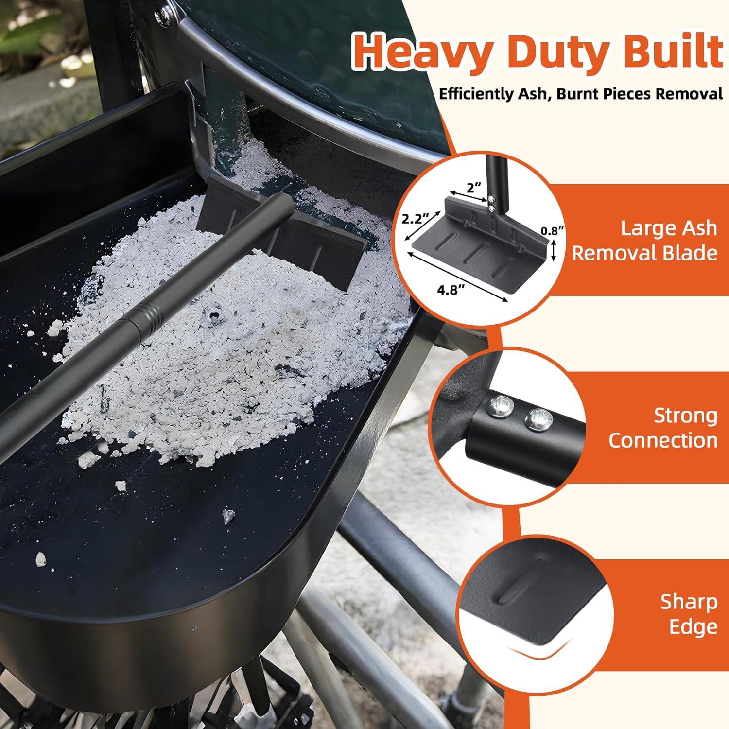 Rastrillo de Cenizas BBQ Dakepole 73.66 cm Metal Resistente