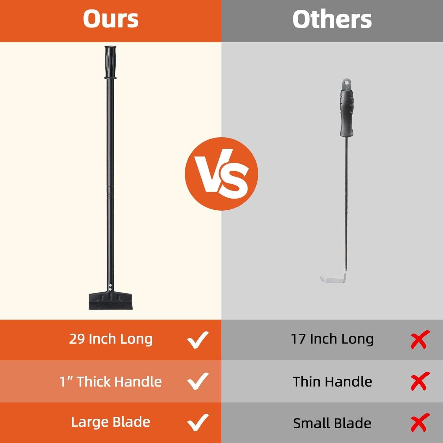 Rastrillo de Cenizas BBQ Dakepole 73.66 cm Metal Resistente