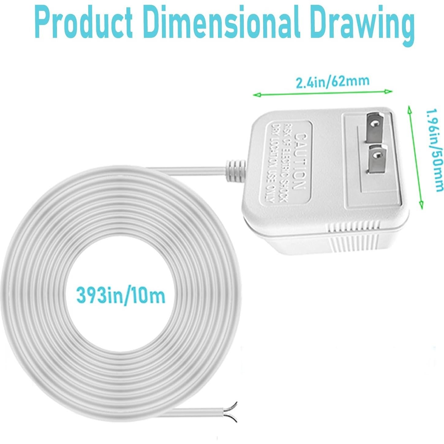 Transformador de Timbre 24V SHMDSO 10m 500mA Compatible Arlo