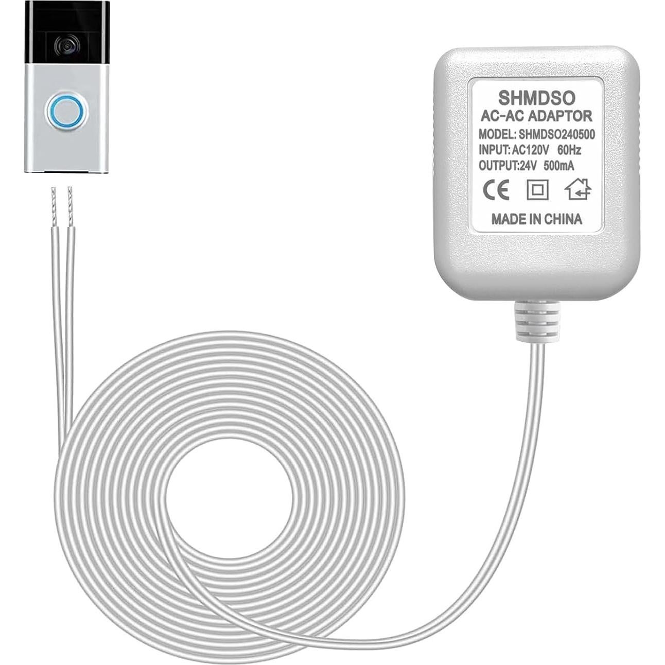 Transformador de Timbre 24V SHMDSO 10m 500mA Compatible Arlo