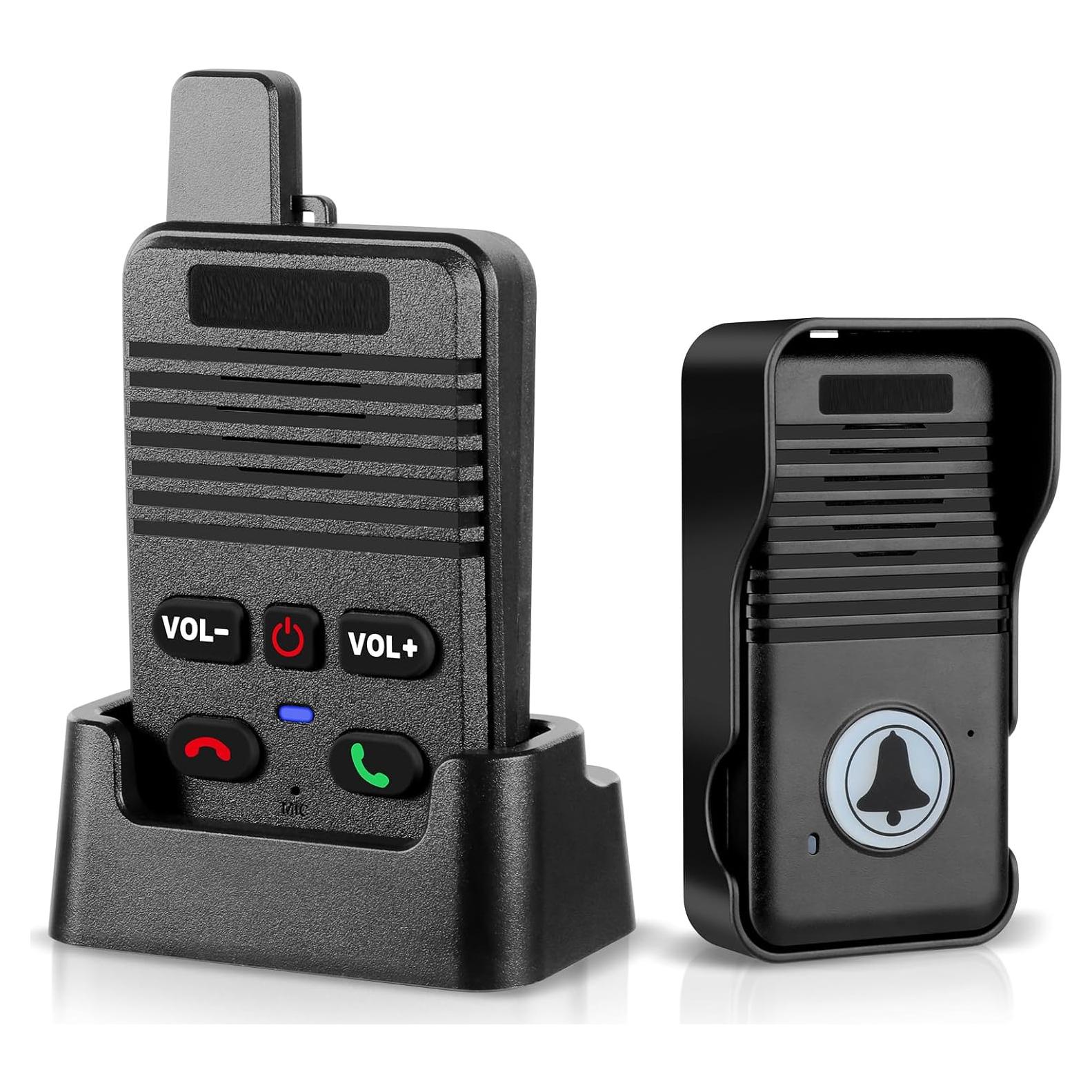 Timbre Inalámbrico UHAXZ Dúplex Negro 1000 pies Bidireccional