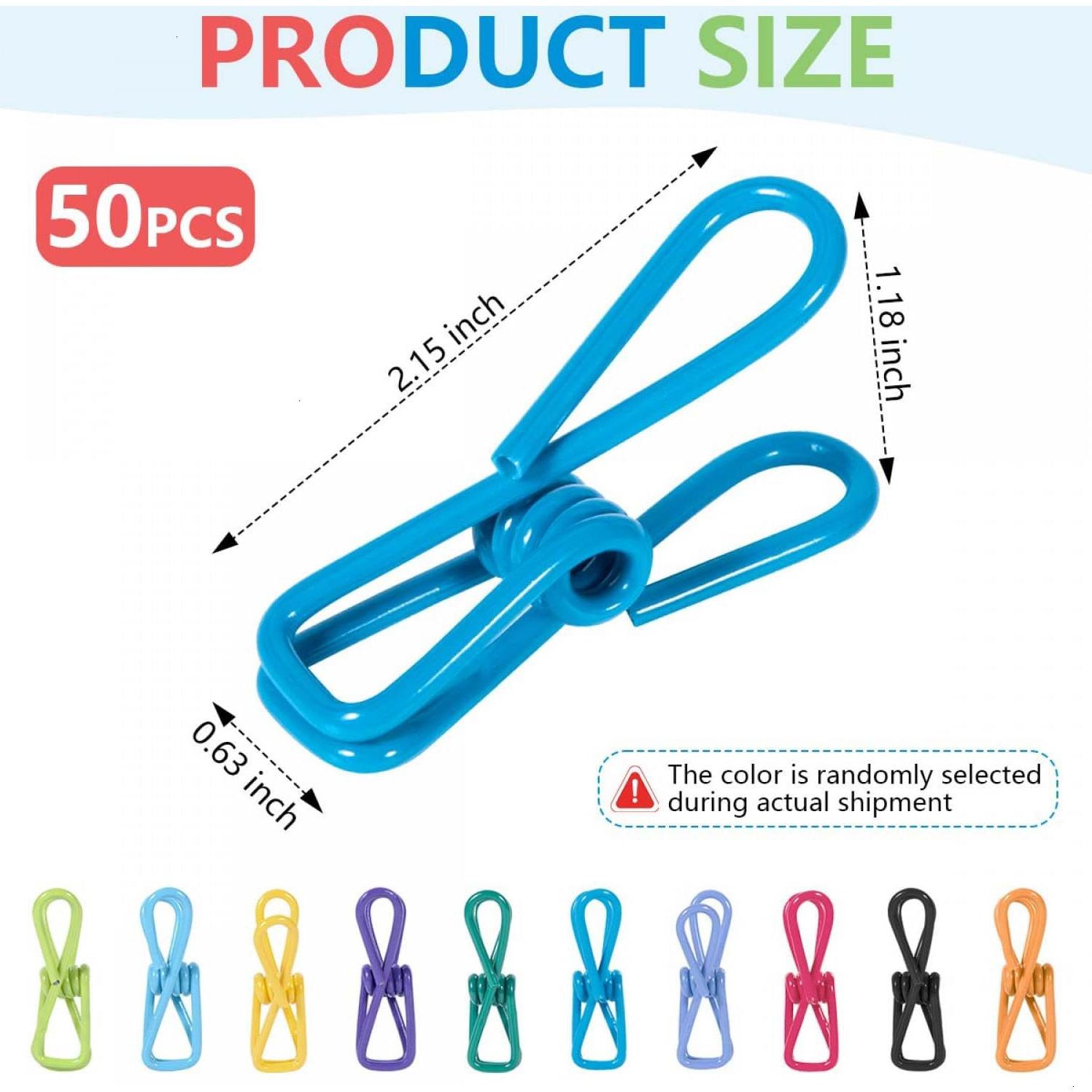 50 Clips de Comida Reutilizables SenseYo PVC Multiusos