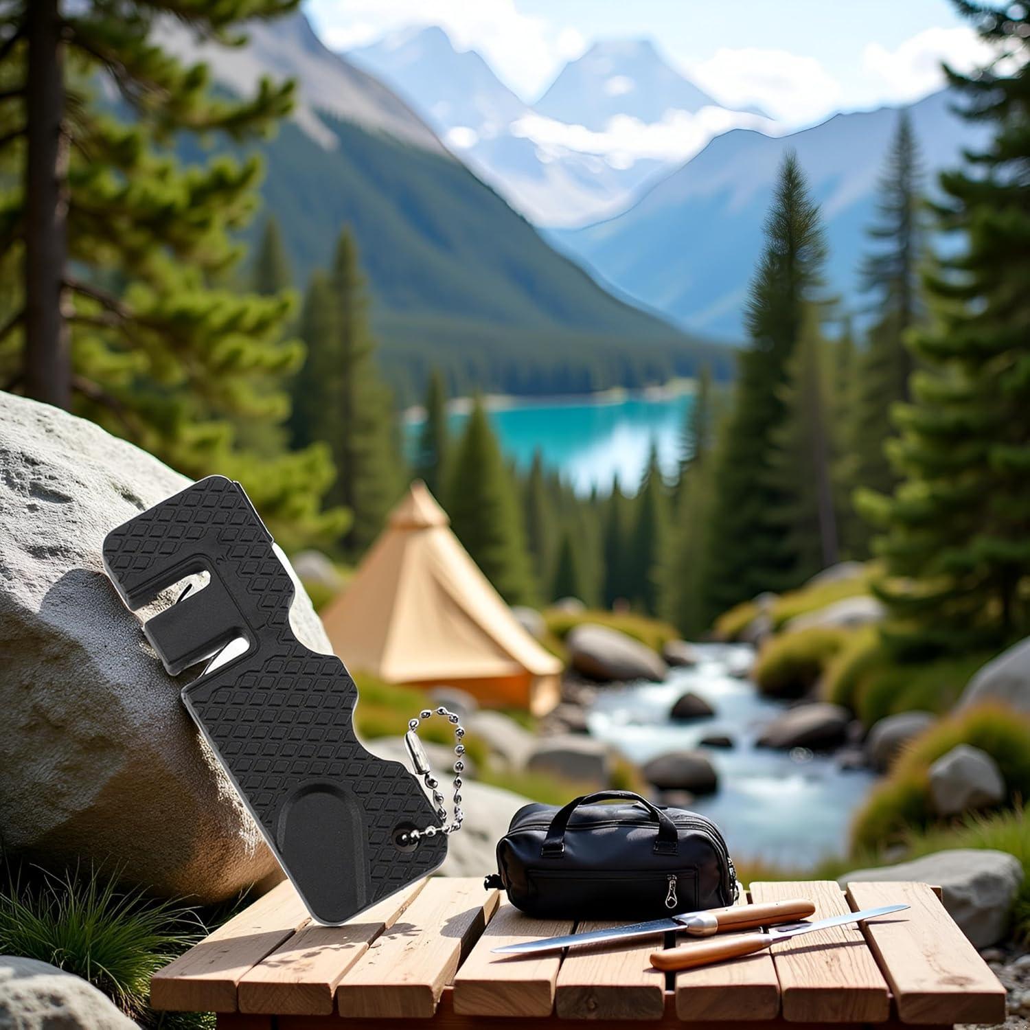 Afilador de cuchillos Enyolidimk mini portátil piedra afilar