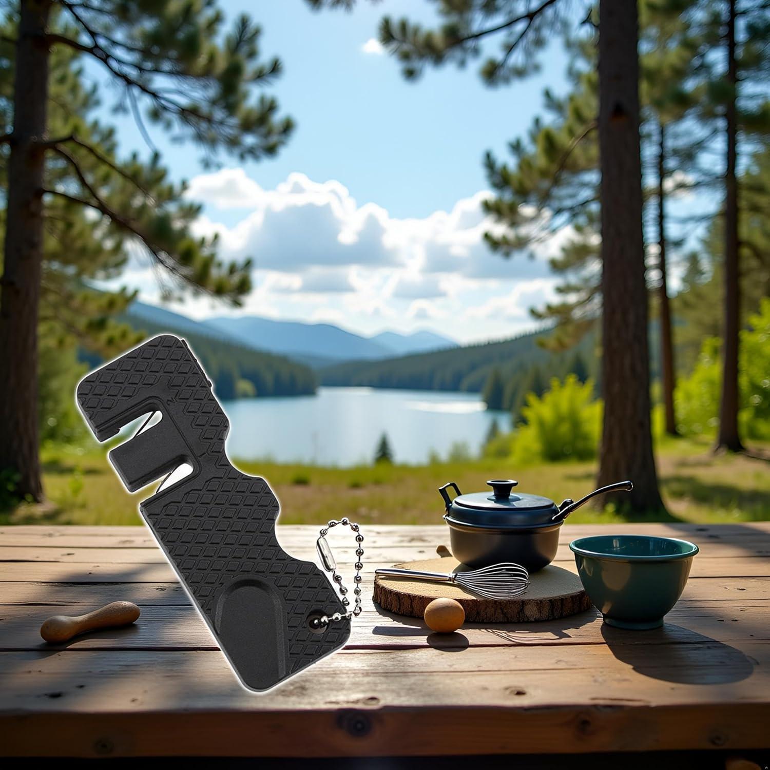 Afilador de cuchillos Enyolidimk mini portátil piedra afilar