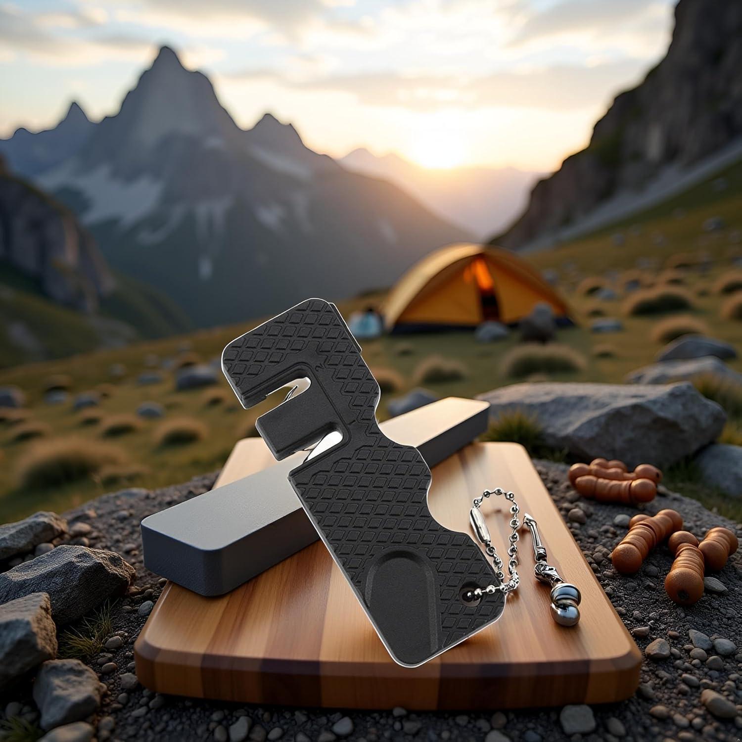 Afilador de cuchillos Enyolidimk mini portátil piedra afilar