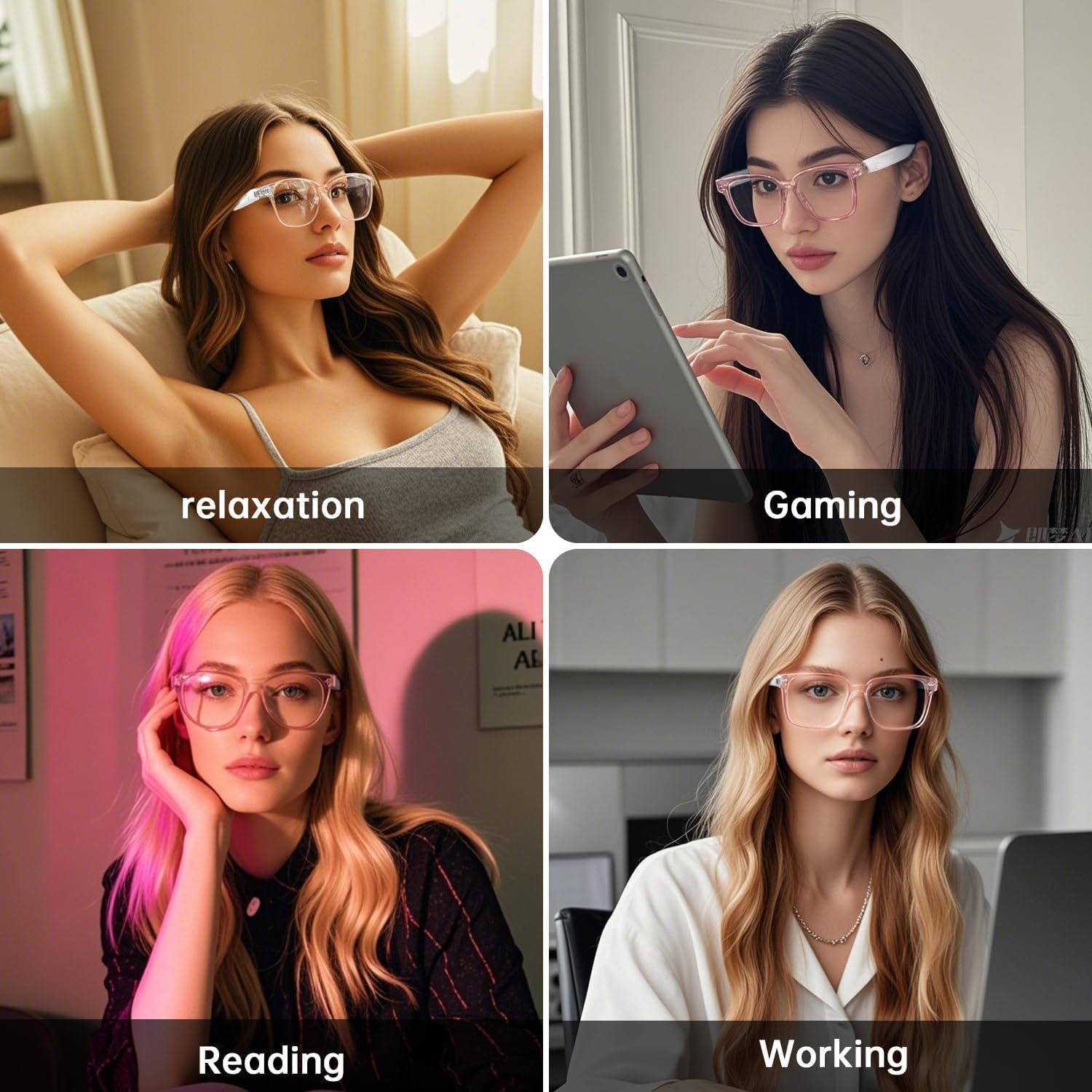 Gafas Inteligentes GenXenon GS03-C Luz Azul Bluetooth 5.3