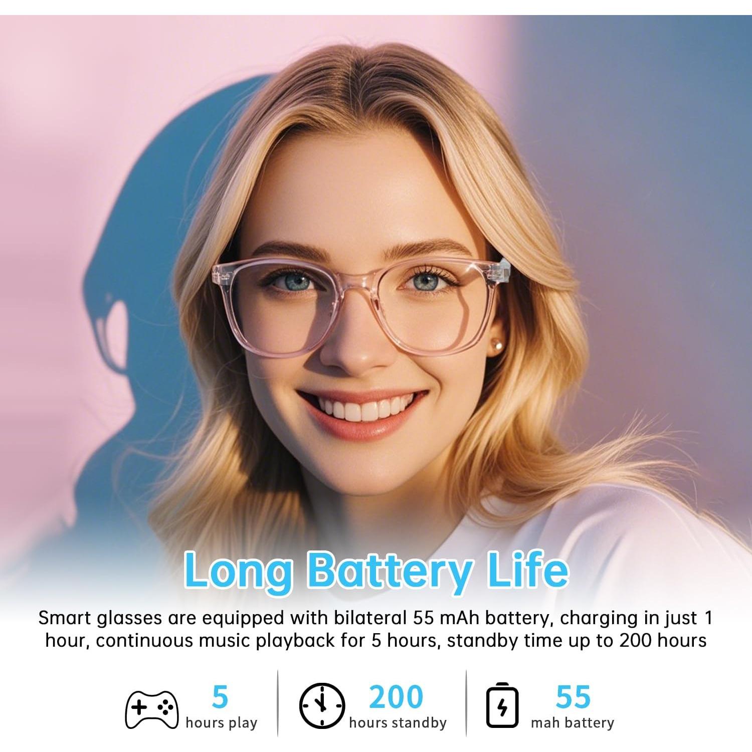 Gafas Inteligentes GenXenon GS03-C Luz Azul Bluetooth 5.3