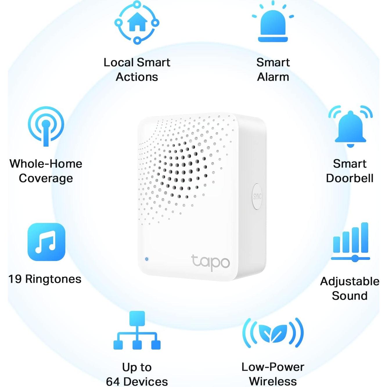 Hub Inteligente Tapo H100 con Timbre y Conexión 30m