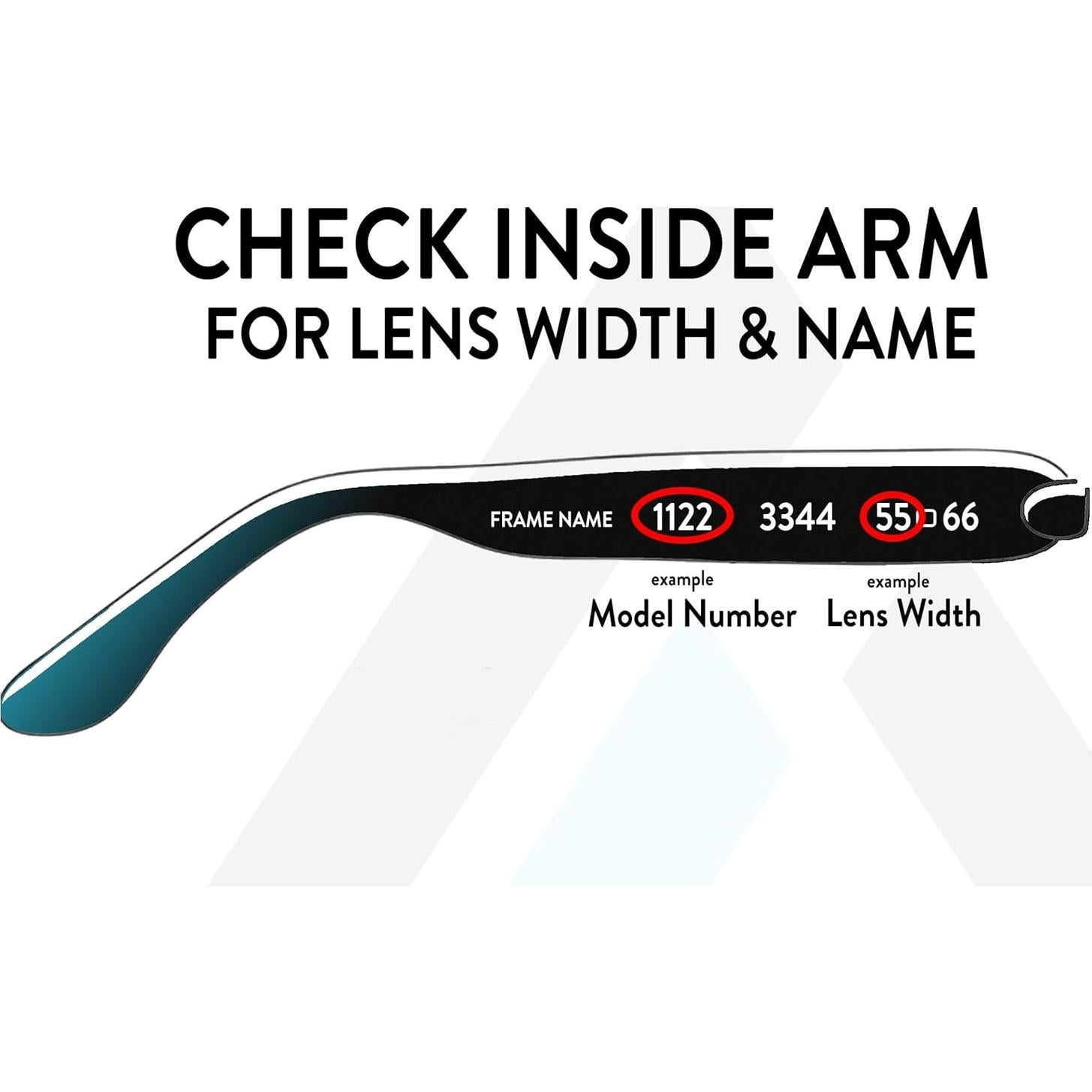 Lentes de Reemplazo Apex para Gafas Ray-Ban Wayfarer 53mm