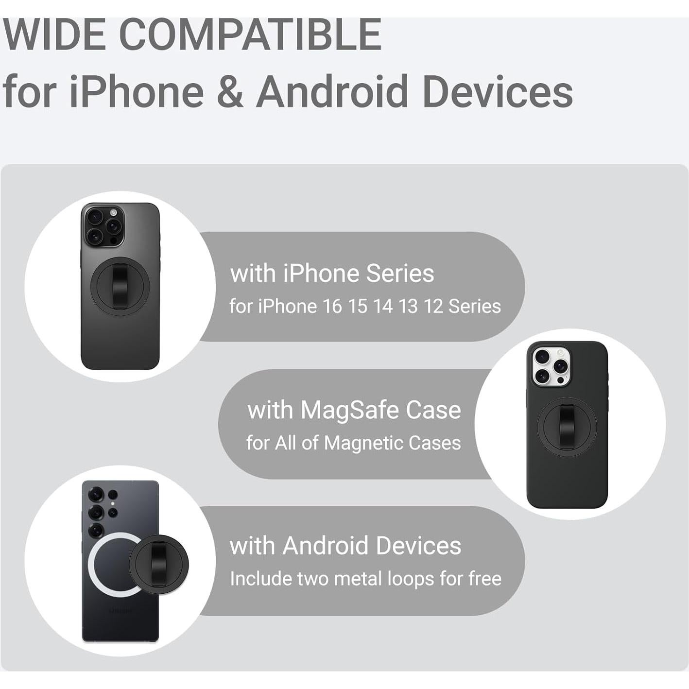 Soporte Magnético para Teléfono GORNERGRAT Lite 3 Negro 360°