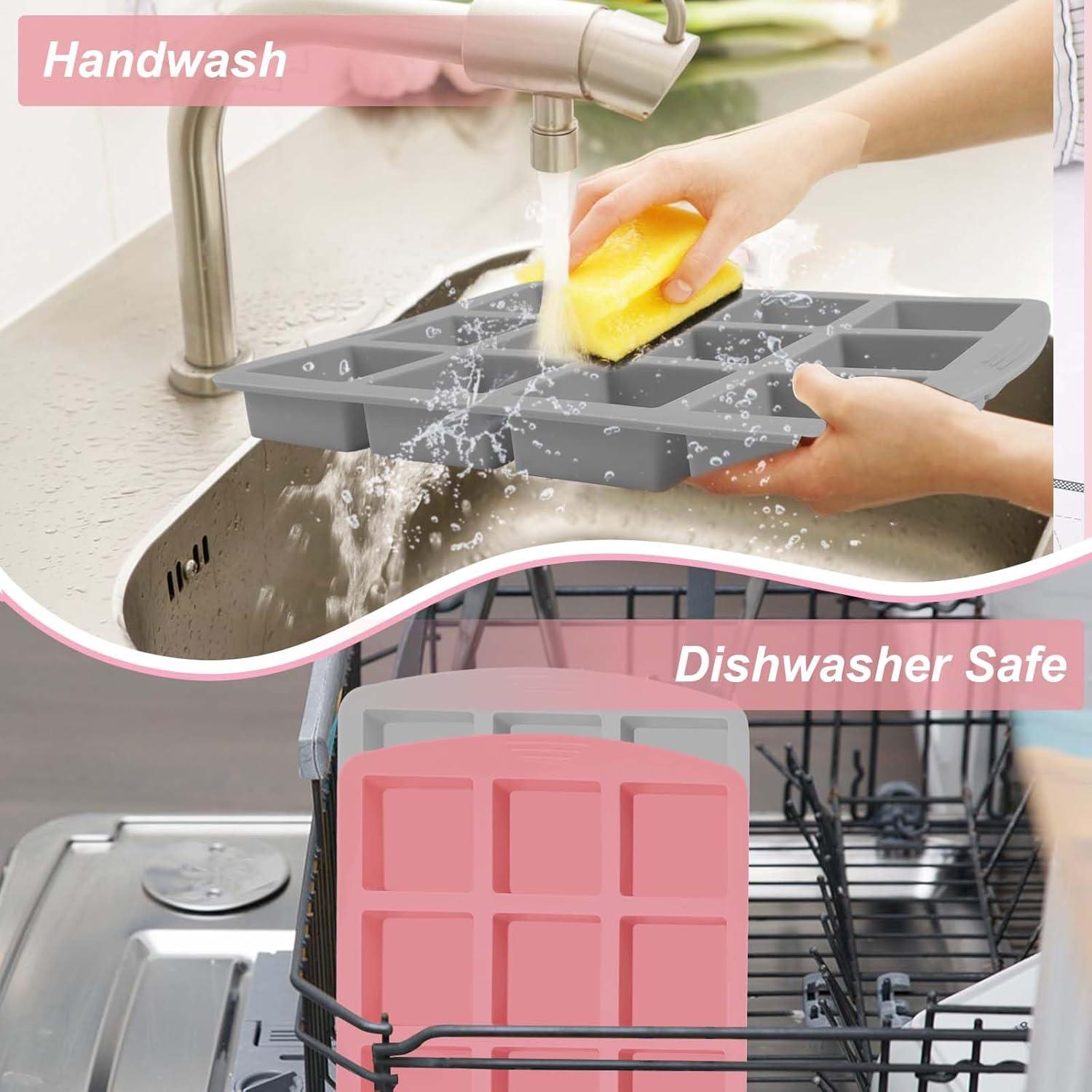 Sartén para Brownies Vodolo 2 Piezas Silicona Antiadherente 12 Cavidades