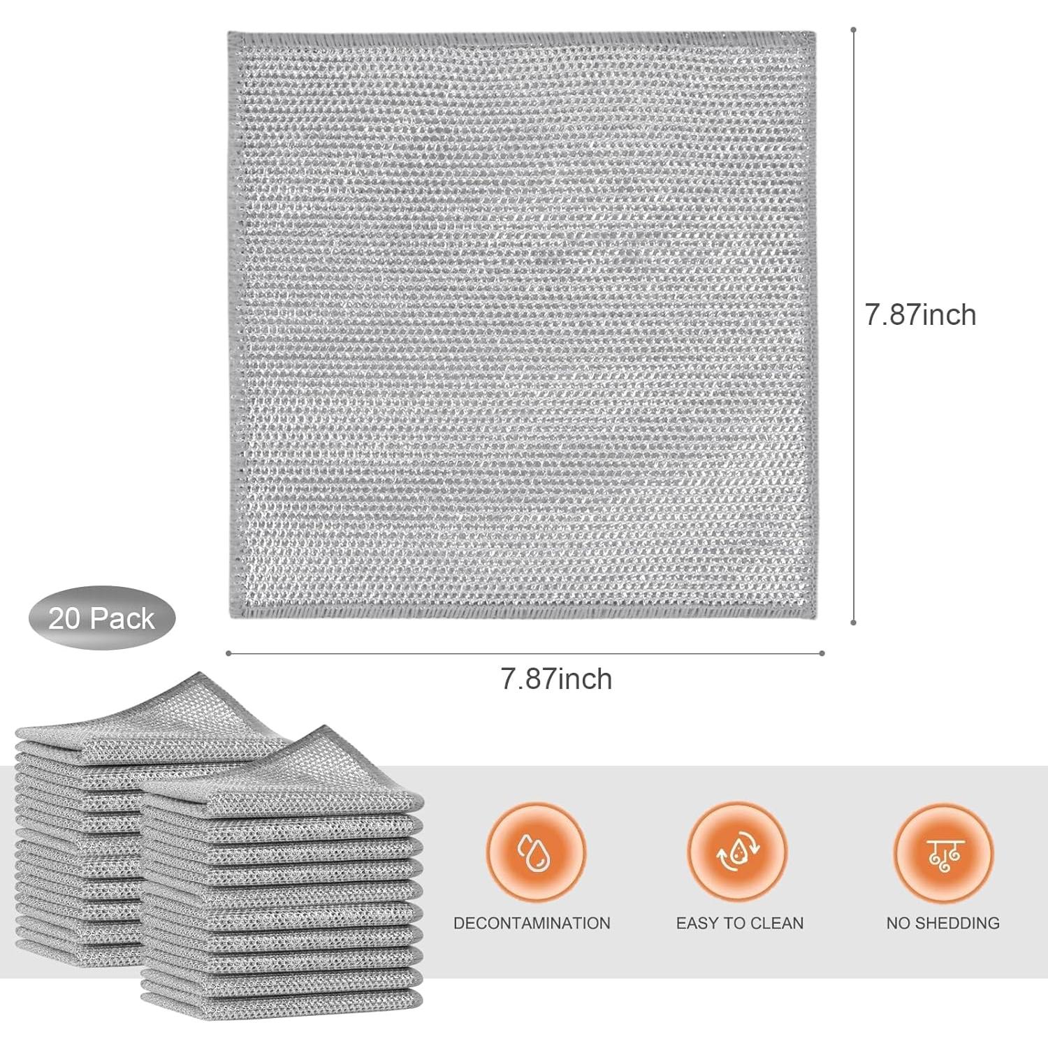 Trapos de Limpieza SINLAND 20x20cm Doble Cara 20 Piezas