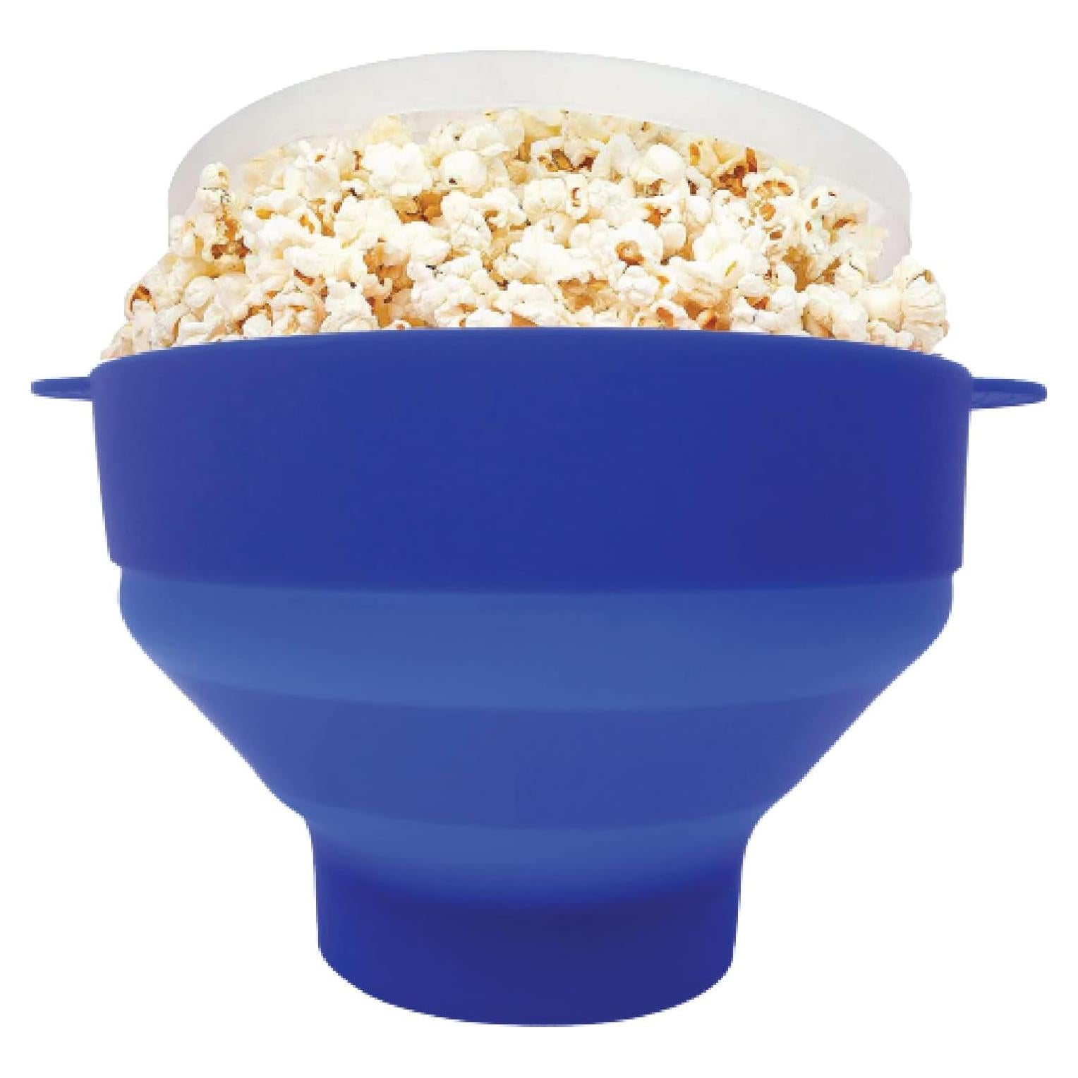Poper de Palomitas Gadgetime USA Azul Silicona Colapsable