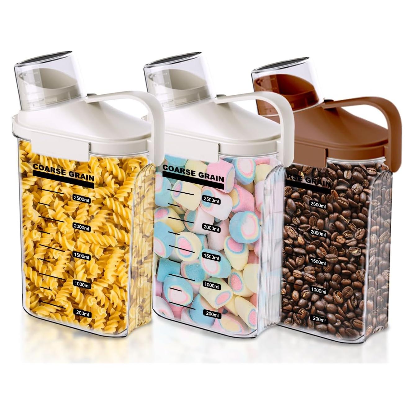 Set de 3 Contenedores de Almacenamiento Herméticos LANGMINGDE 2.5L