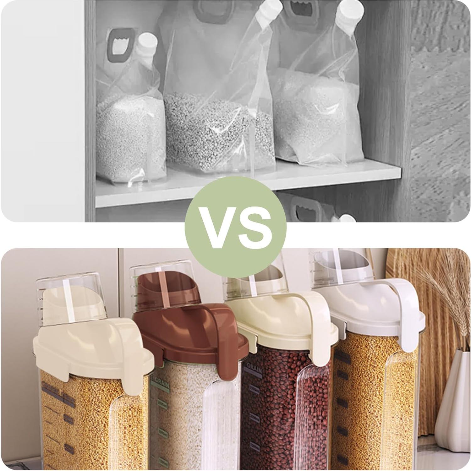 Set de 3 Contenedores de Almacenamiento Herméticos LANGMINGDE 2.5L