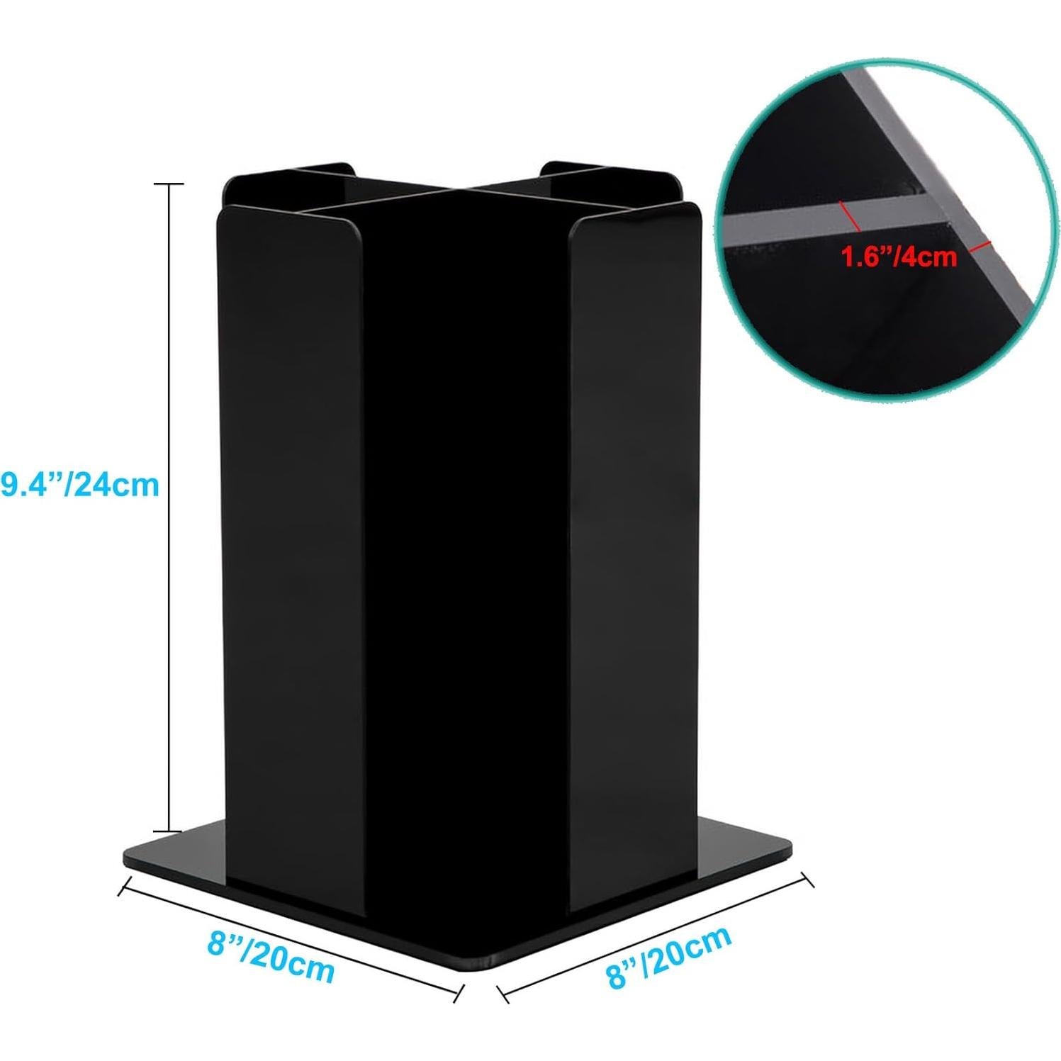 Soporte para Tazas Tirifer, Organizador Acrílico 4 Compartimentos