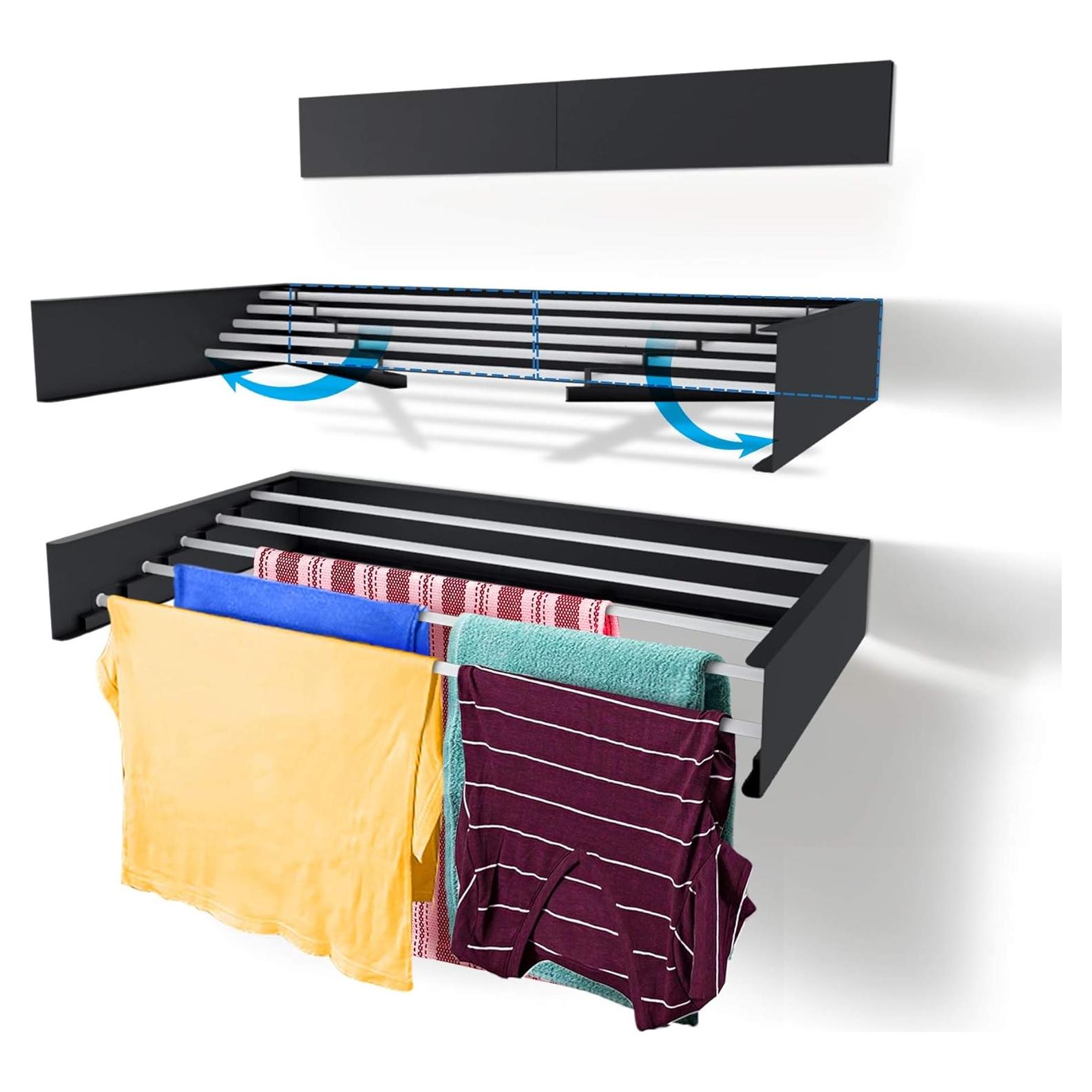 Estante de Secado de Ropa Plegable Step Up 71 cm Gris