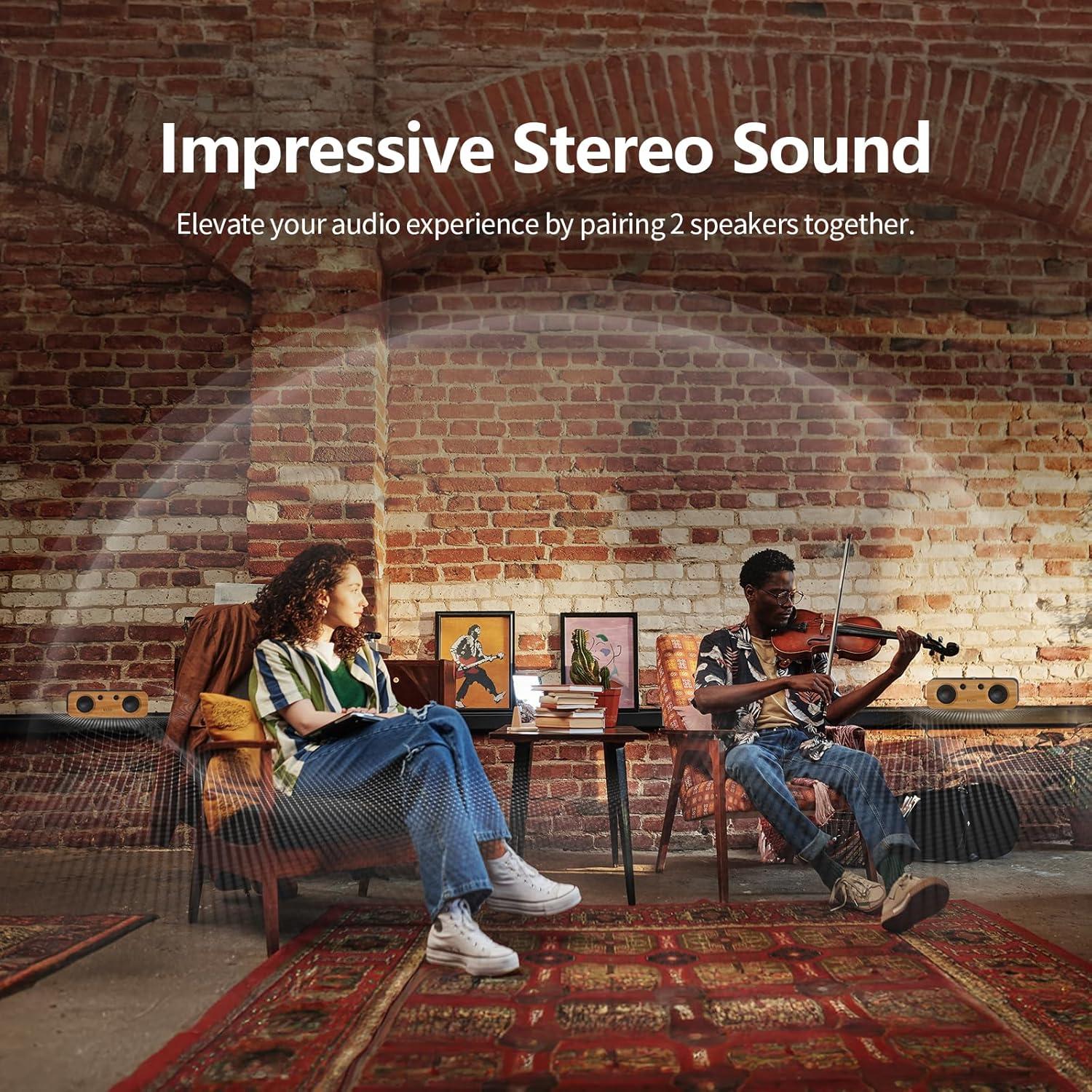 DOSS SoundBox H200 50W Altavoz Bluetooth Inalámbrico Negro