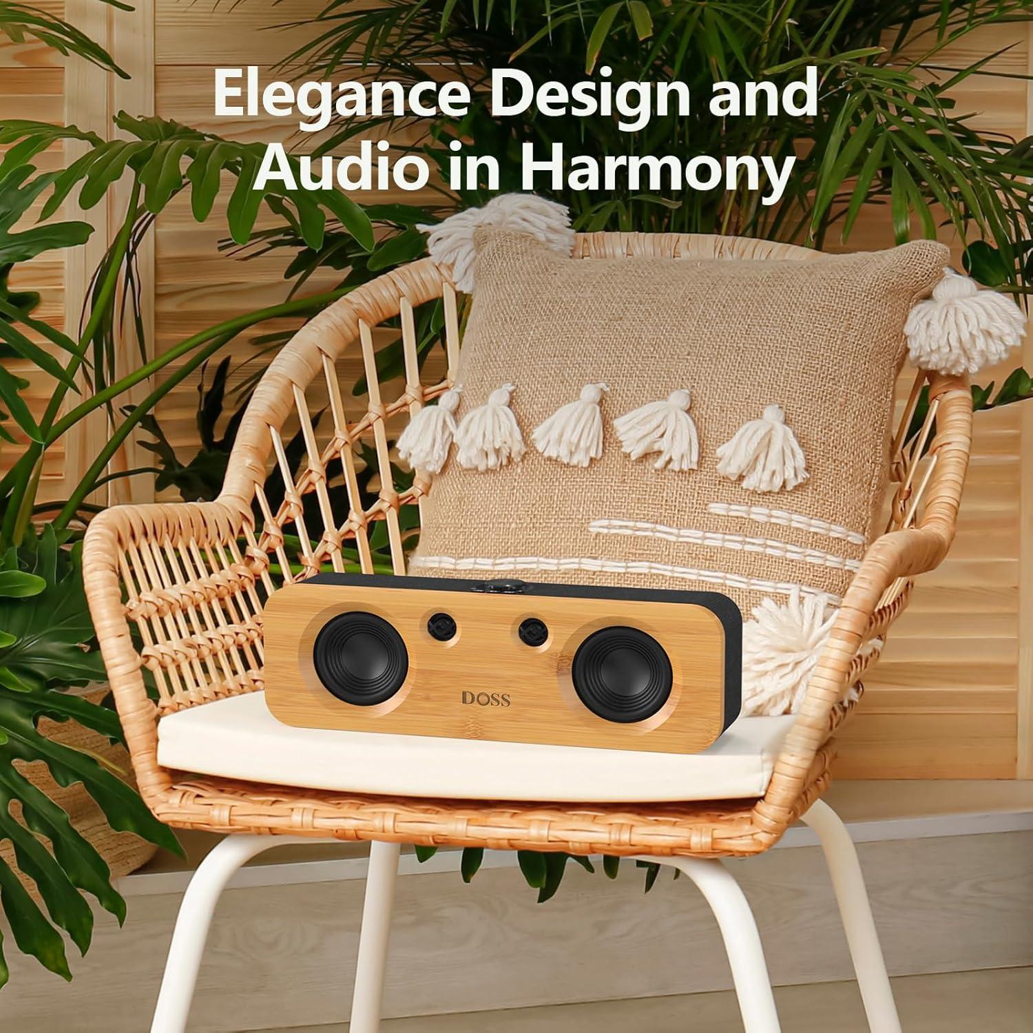 DOSS SoundBox H200 50W Altavoz Bluetooth Inalámbrico Negro