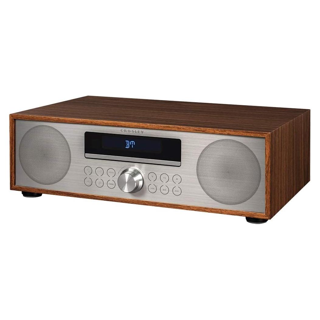 Crosley CR3501A-WA Radio Despertador Bluetooth CD Nogal