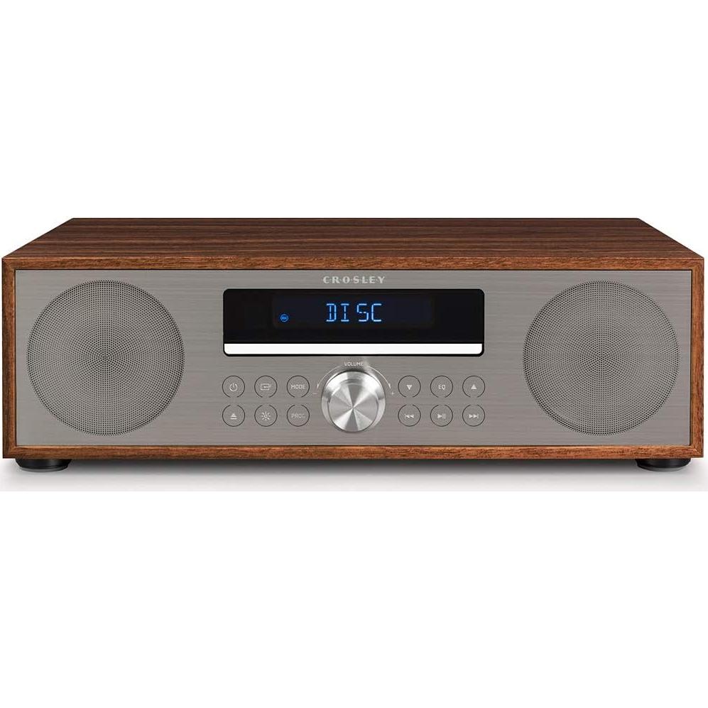 Crosley CR3501A-WA Radio Despertador Bluetooth CD Nogal