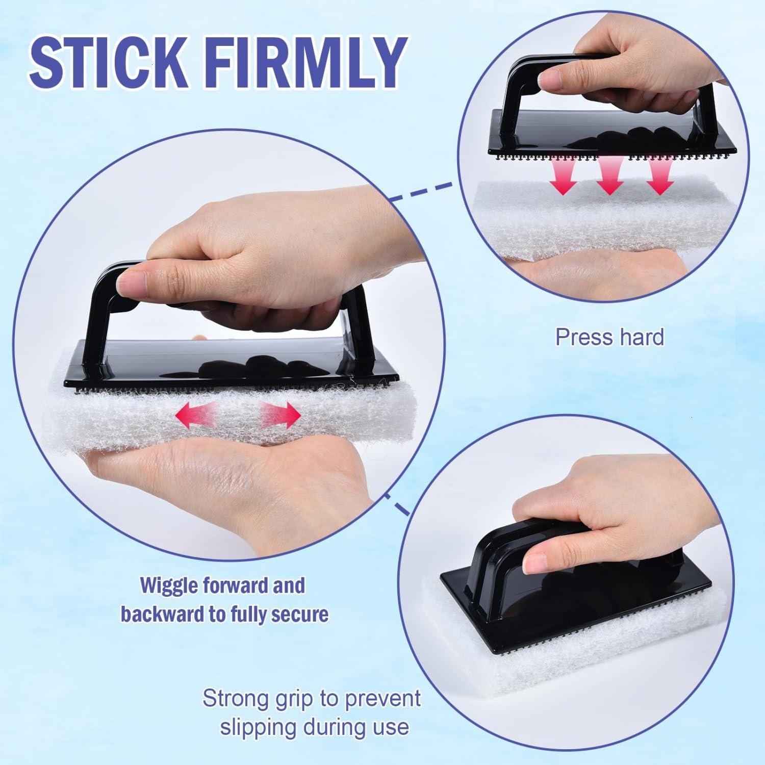 Conjunto de Estropajos con Mango YoleShy, 6 Almohadillas Reemplazables