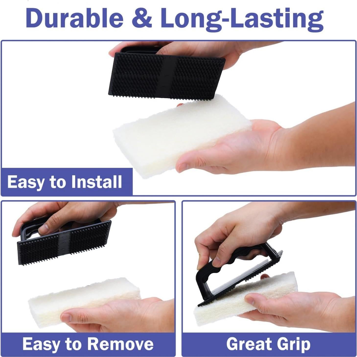 Conjunto de Estropajos con Mango YoleShy, 6 Almohadillas Reemplazables