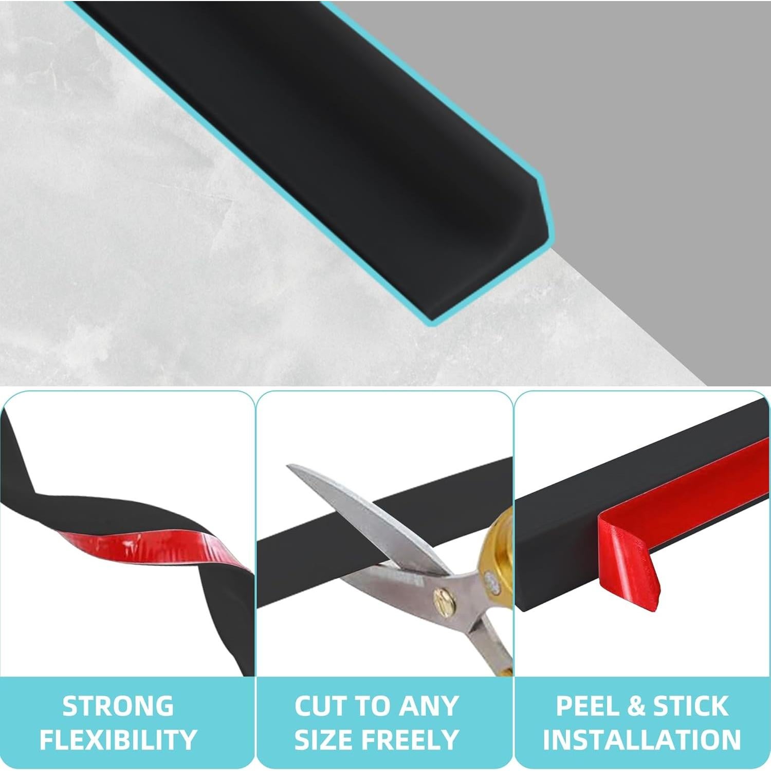 Umbral de Ducha Barrera de Agua Toyvarnix 99 cm Negro