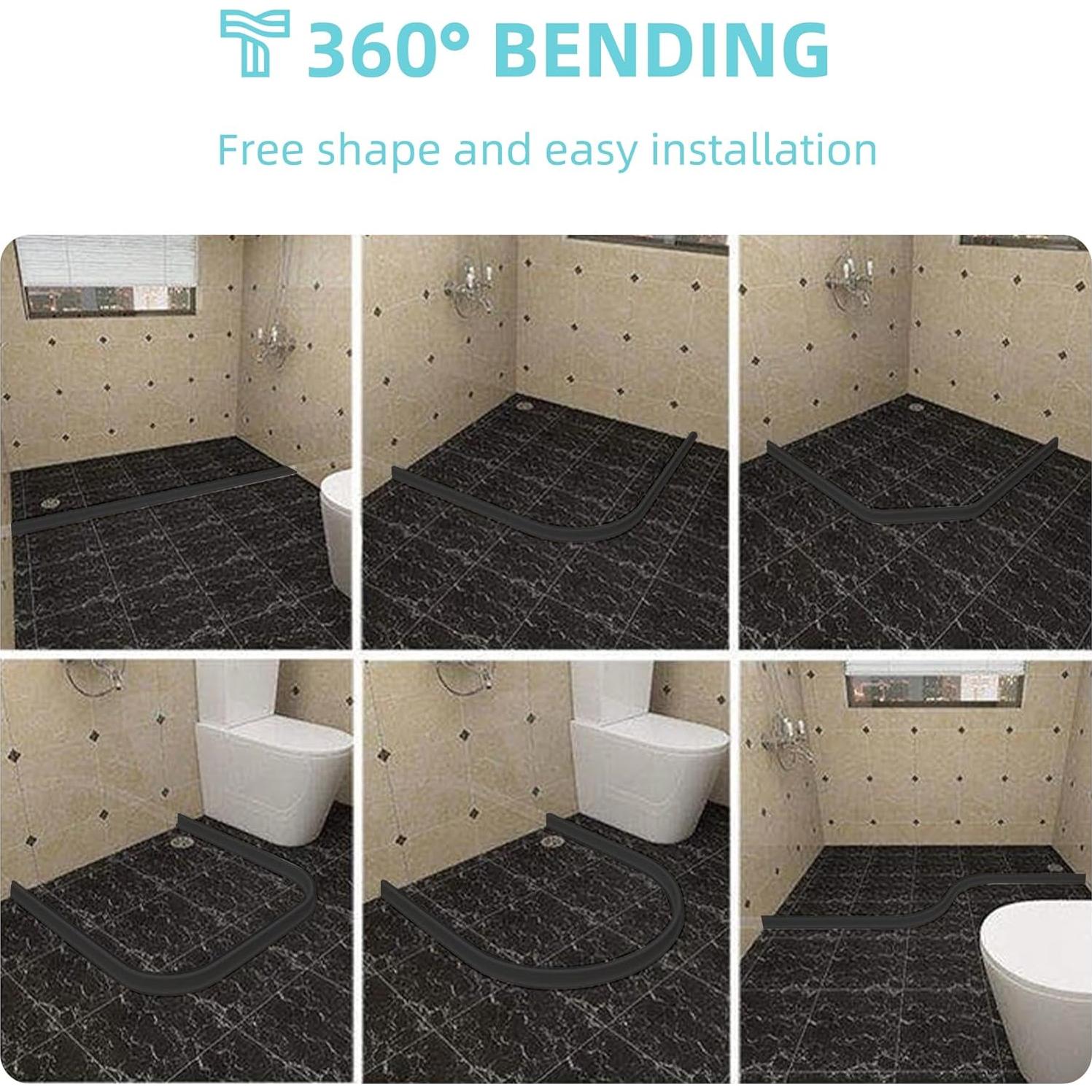 Umbral de Ducha Barrera de Agua Toyvarnix 99 cm Negro