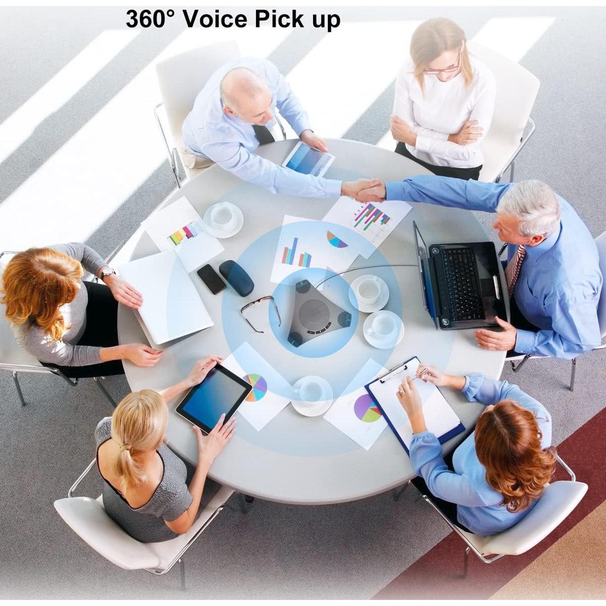 Altavoz y Micrófono USB PolaTab Q95mini 360° para Conferencias