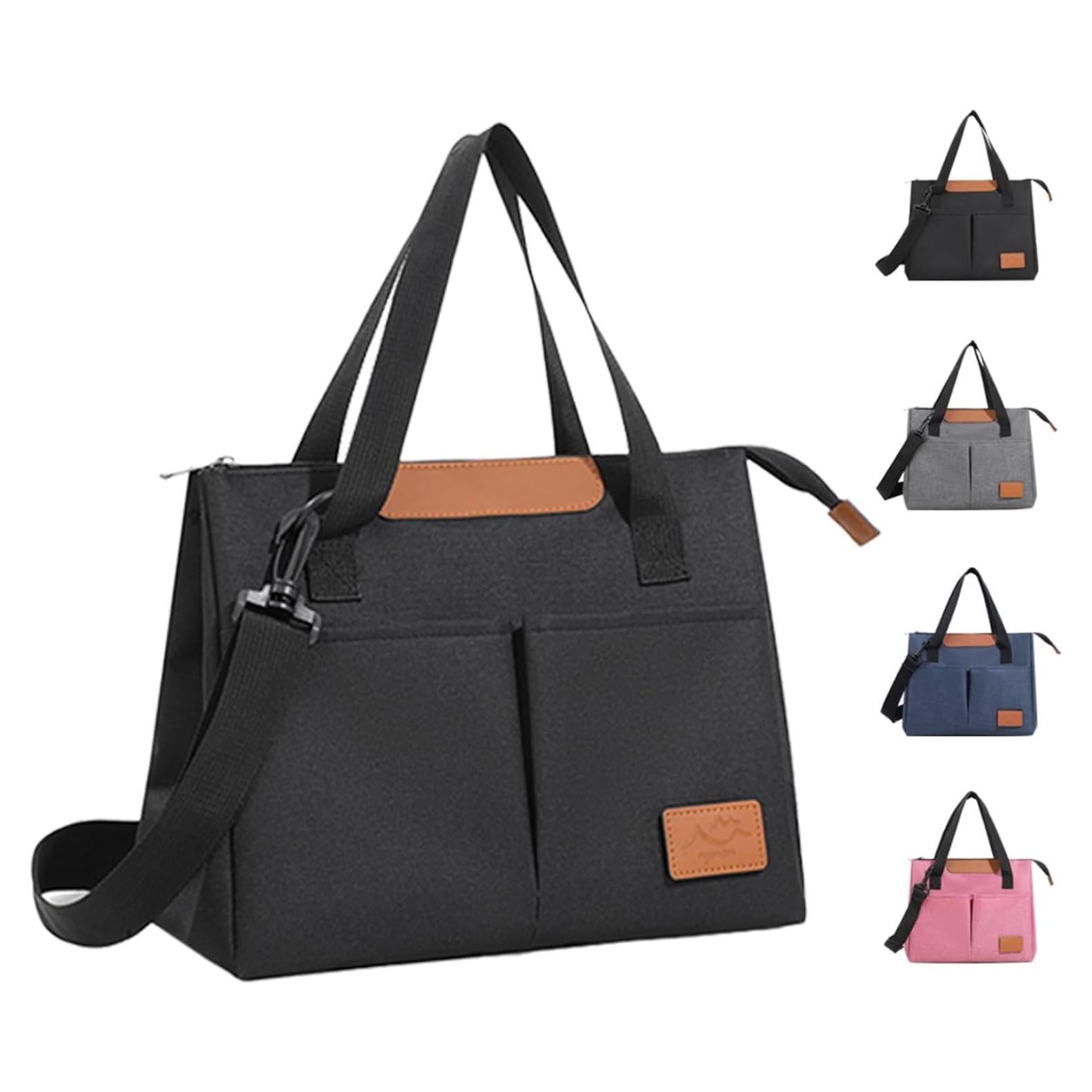 Bolsa de Almuerzo Baglemon Negra Reutilizable 11.5L Aislante