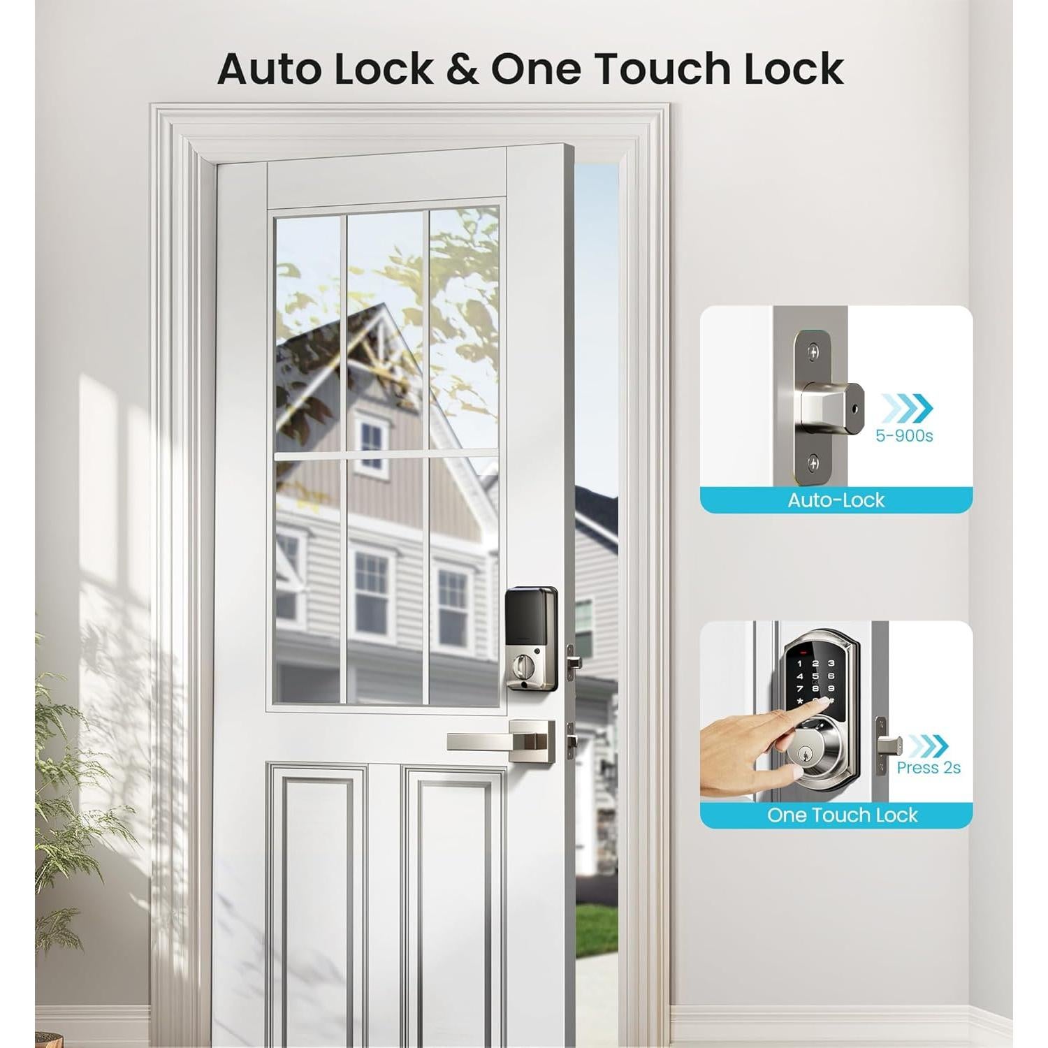 Cerradura Inteligente Veise VE07-L con Huella Dactilar y App