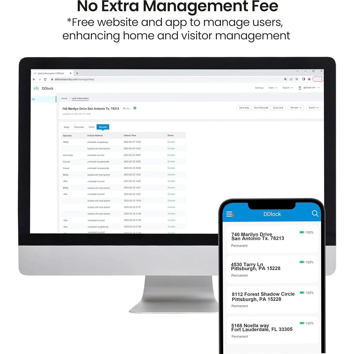 Cerradura Inteligente Veise VE07-L con Huella Dactilar y App