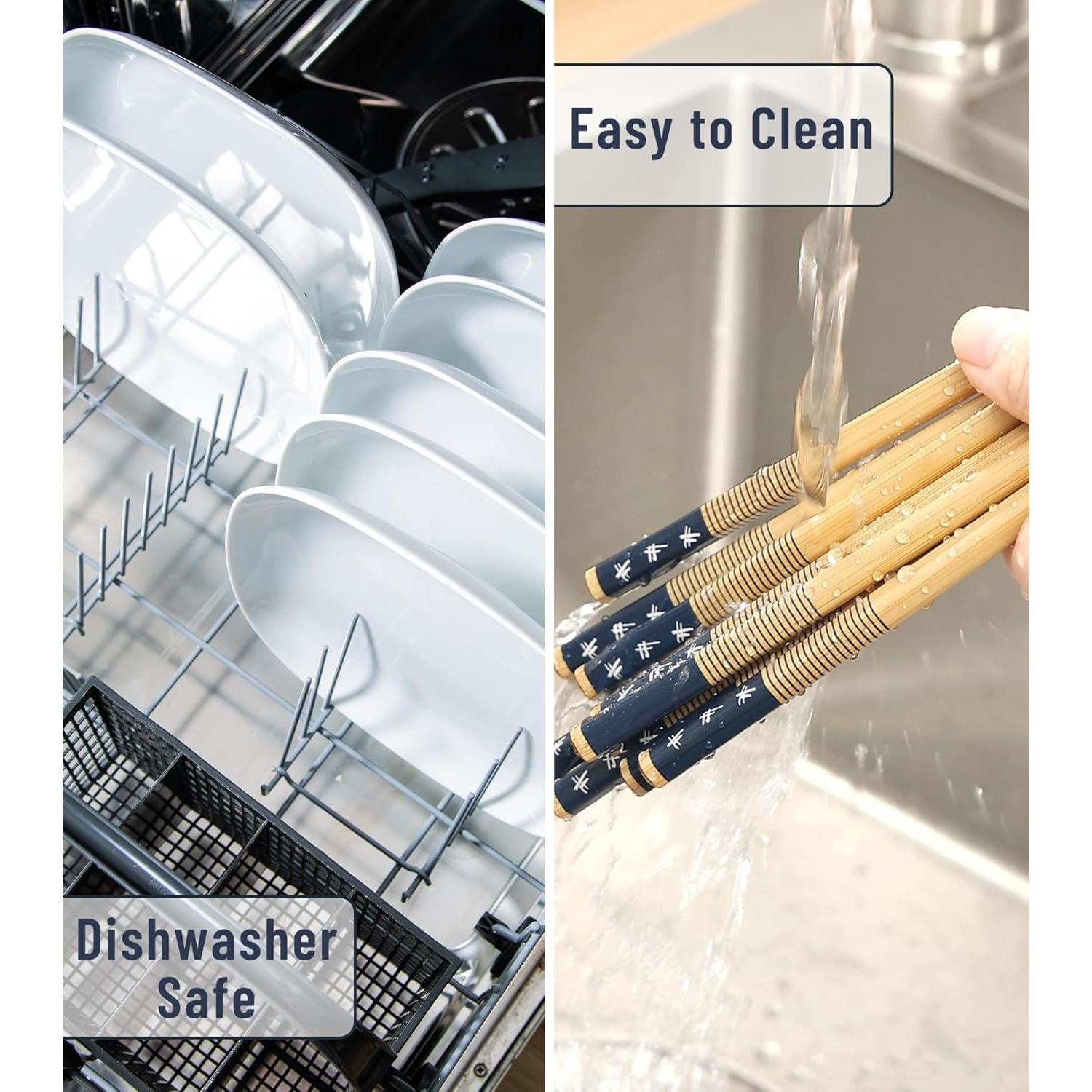 100 Pares de Palillos de Bambú Reutilizables 24 cm LOROTOCO