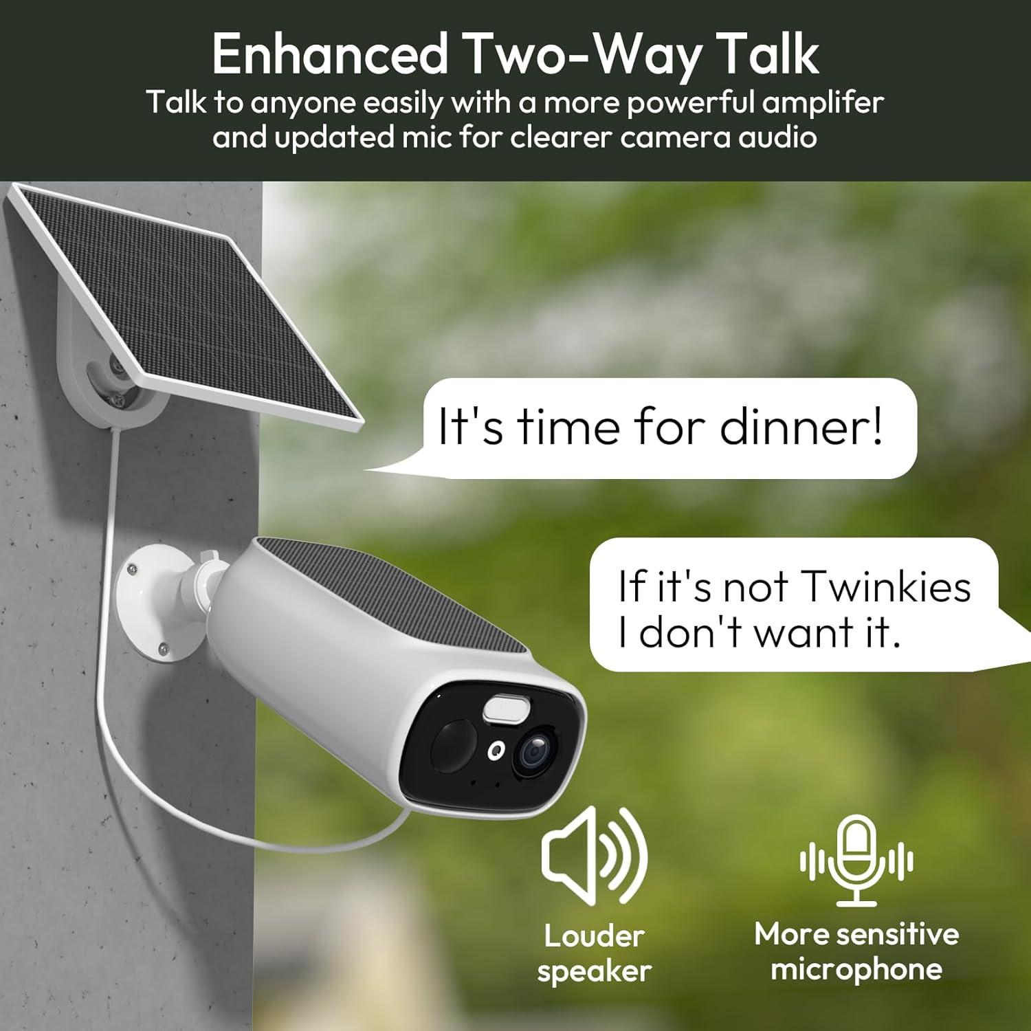 Cámara de Seguridad Inalámbrica Solar ELECCTV 2K IP66